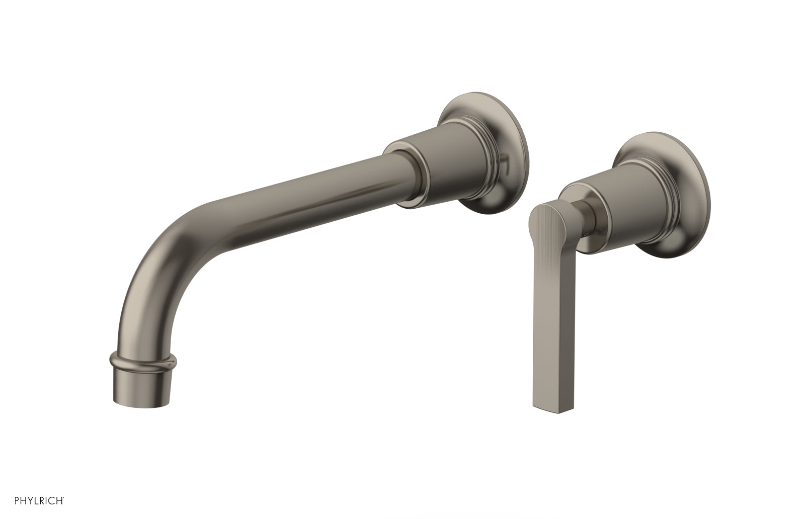 HEX MODERN Single Handle Wall Mounted Lavatory Faucet Set with Lever Handle - Model 501 18 - Perfect for Bathroom Sink, Powder Room, and Guest Bath Installation