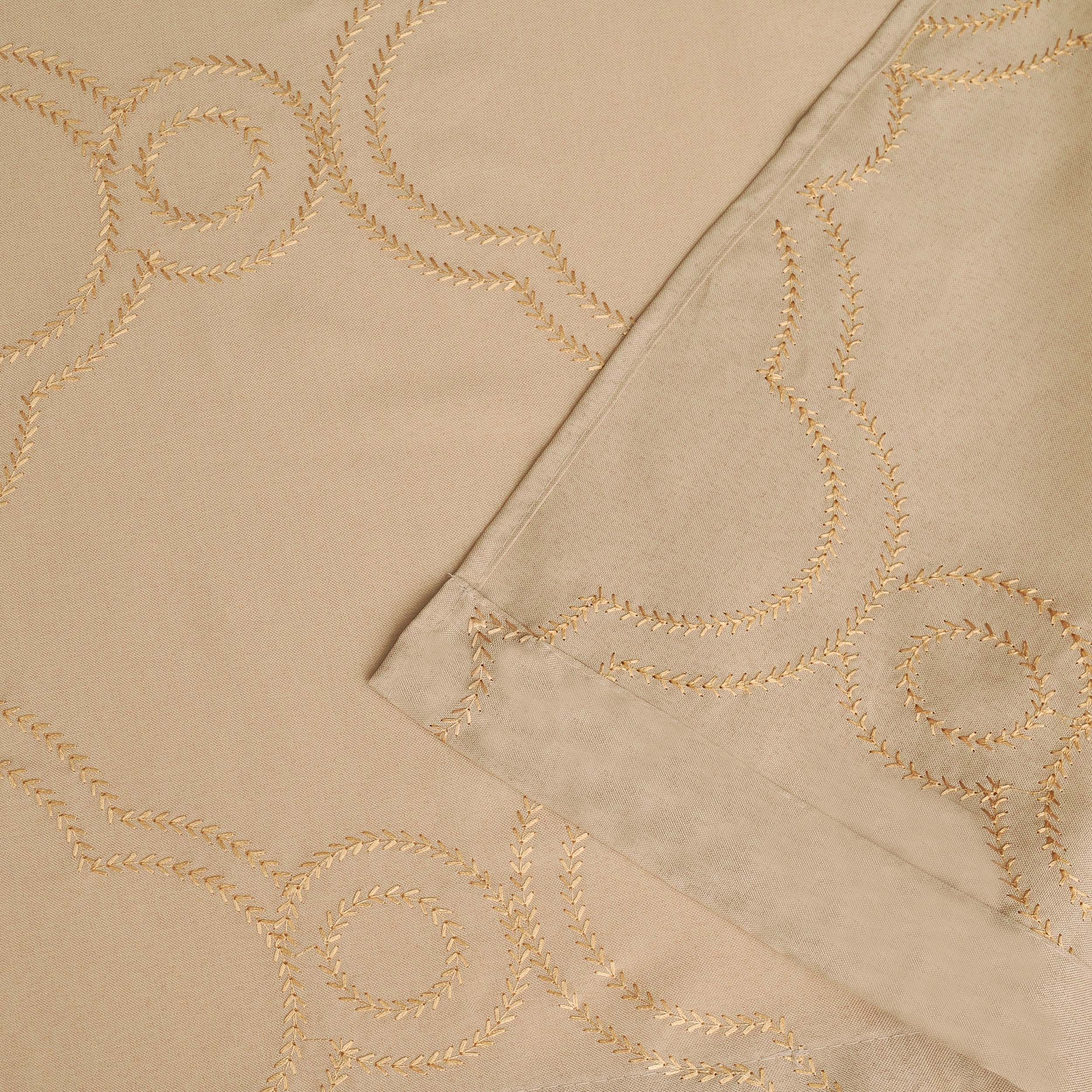 Embroidered Moroccan Sheer Grommet Curtain Set - Elegant Window Treatments for Living Room, Bedroom & Boho Home Decor
