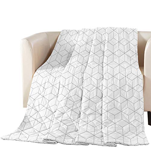 Libaoge Quilted Bedspread Oversized Queen - Premium Soft Geometric Plaid Checked Comforter with Cotton Filling | Bedding Set for Bed, Couch & Sofa | Perfect for Cozy Nights, Guest Rooms & Living Room Decor