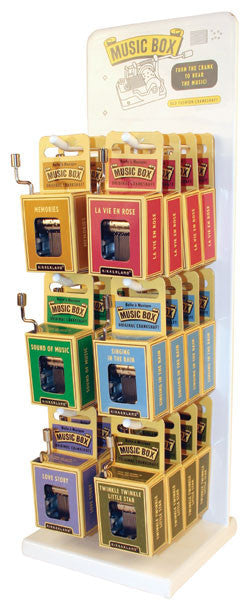 Kikkerland Metal Music Box Display - Handcrafted Vintage Music Box for Home Decor, Gift & Collectibles | Perfect for Weddings, Anniversaries & Special Occasions