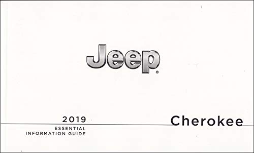 2019 Jeep Cherokee Owner's Manual - Original Essential Information Guide for Maintenance & Repairs | Perfect for DIY Enthusiasts & Jeep Owners