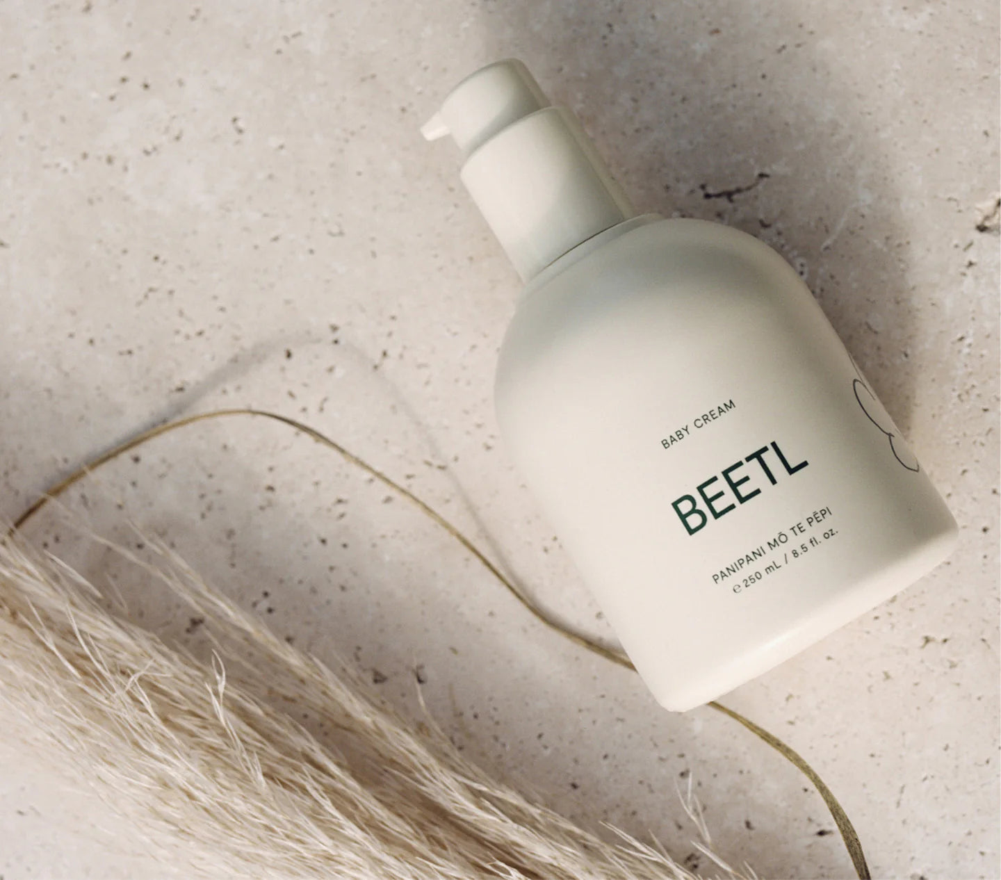 Beetl Baby Cream 250ml - Organic Moisturizing Lotion for Sensitive Skin - Perfect for Daily Baby Care & Diaper Rash Prevention