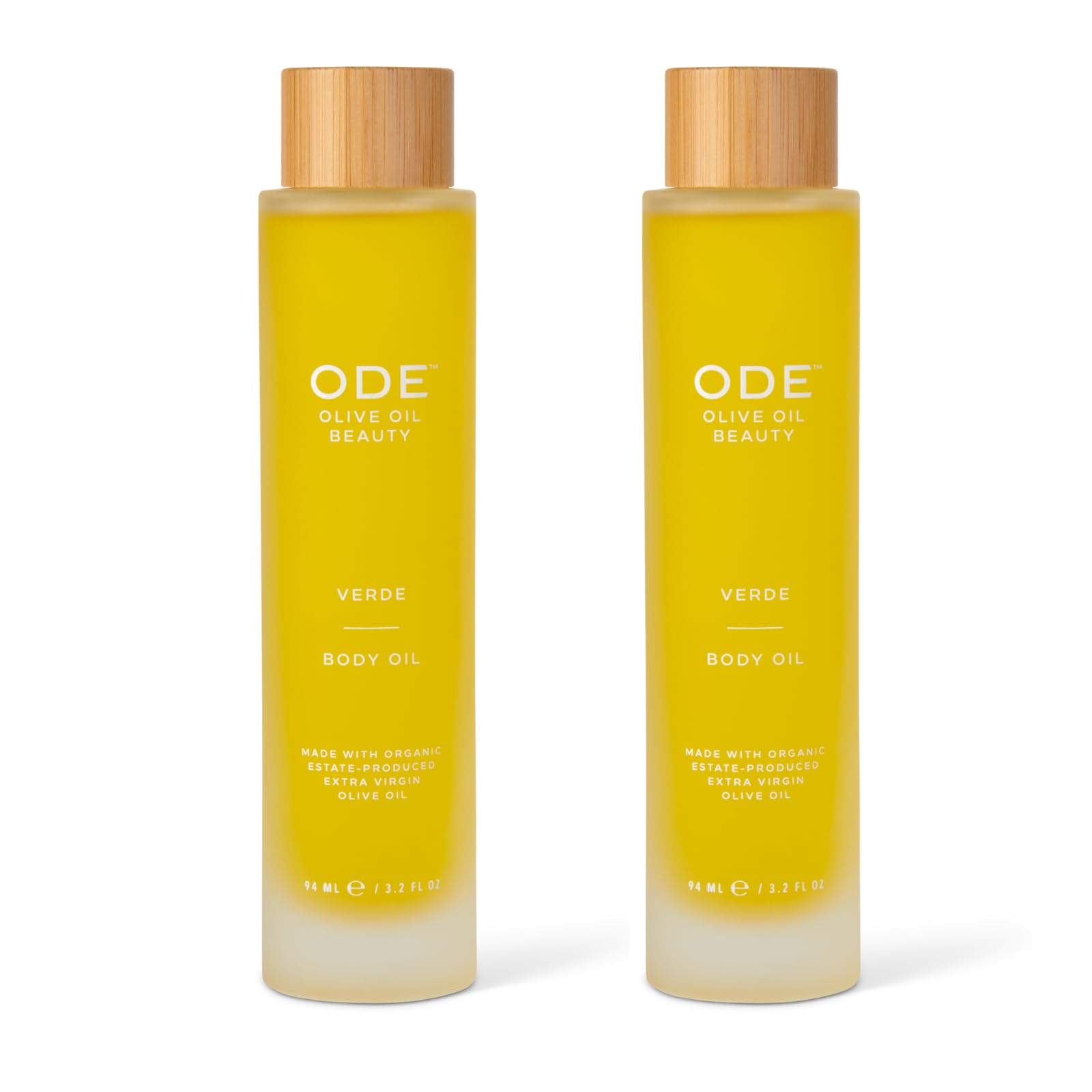 McEvoy Ranch Organic Verde Body Oil 2-Pack - Nourishing Olive Oil Moisturizer for Dry Skin | Perfect for Massage, Spa & Daily Hydration
