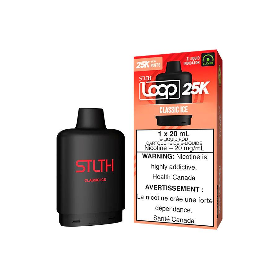STLTH Loop 25K Classic Ice Disposable Vape - Smooth & Refreshing Mint Flavor for On-The-Go Vaping | Perfect for Travel, Work Breaks & Social Events
