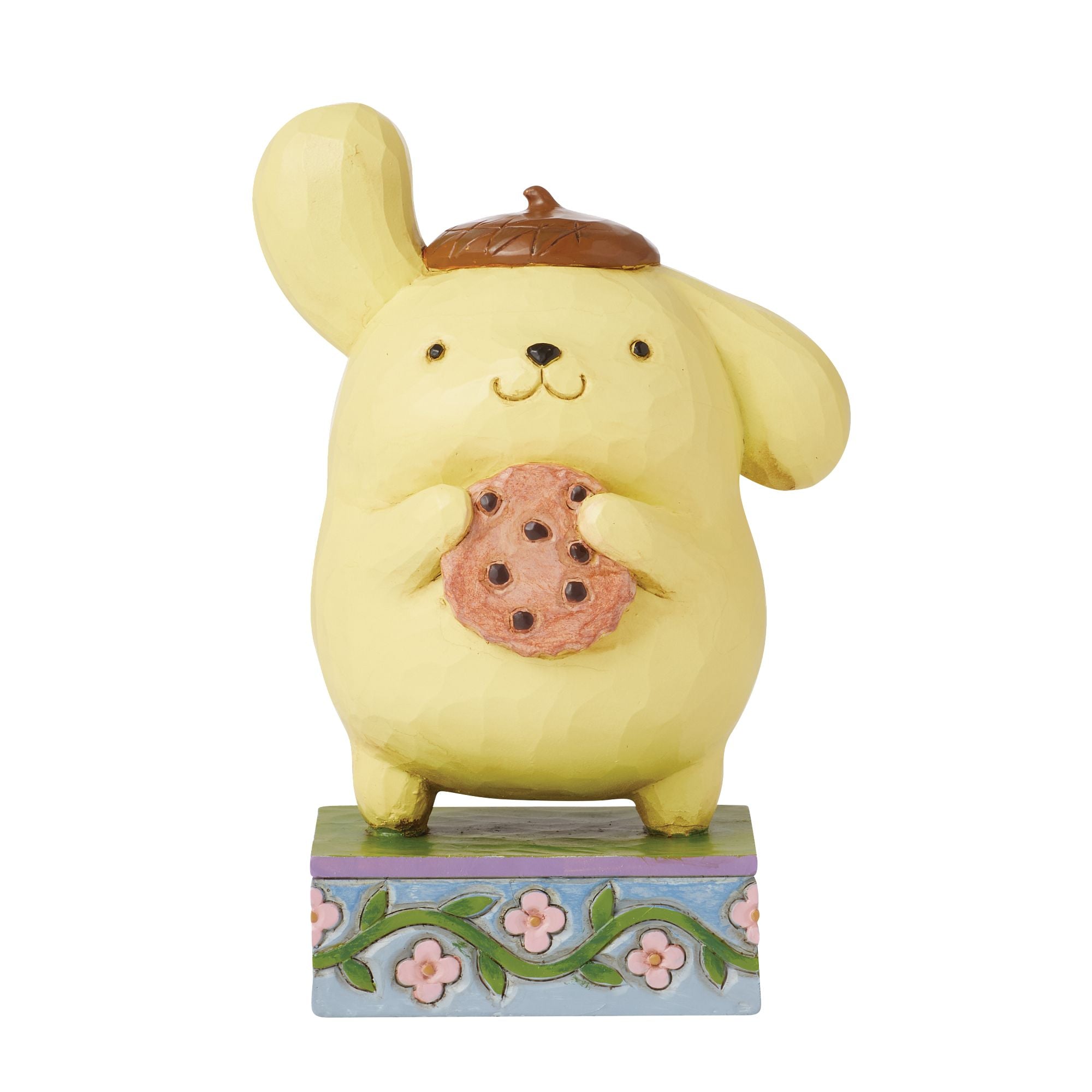Sanrio Pompompurin Plush Toy with Cookie - Cute Golden Retriever Stuffed Animal for Kids & Collectors - Perfect for Bedroom Decor, Birthday Gifts & Anime Fans