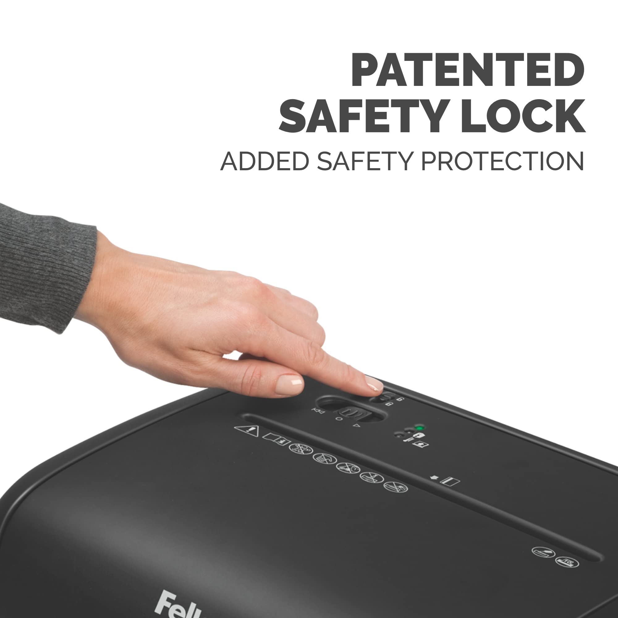 Fellowes 62MC 10-Sheet Micro-Cut Paper Shredder with Safety Lock for Home & Office Use - Secure Document Destruction for Tax Records, Credit Cards & Confidential Files