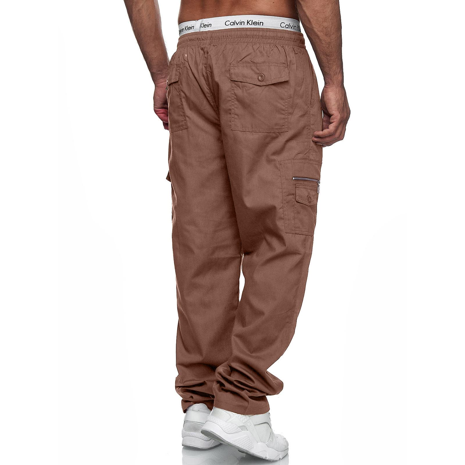 Men's Casual Cargo Pants - Lightweight Tactical Joggers with Multiple Pockets, Athletic Sweatpants for Outdoor & Gym Wear - Perfect for Hiking, Workouts and Everyday Comfort