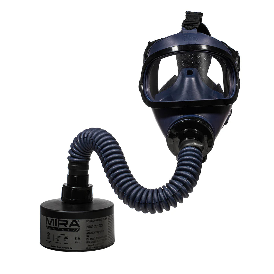 Mira Safety MD-1 Gas Mask - NIOSH Certified for CBRN Protection - Ideal for Emergency Preparedness, Industrial Safety & Survival Gear