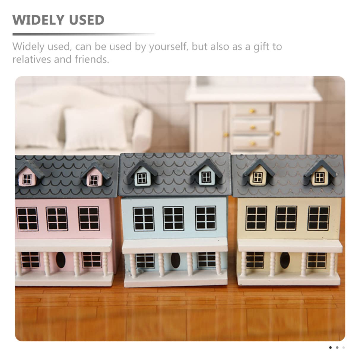 Miniature Wooden Dollhouse Kit - DIY Christmas Village House Model for Kids & Collectors | Perfect for Holiday Decor, Gift Giving & Creative Play