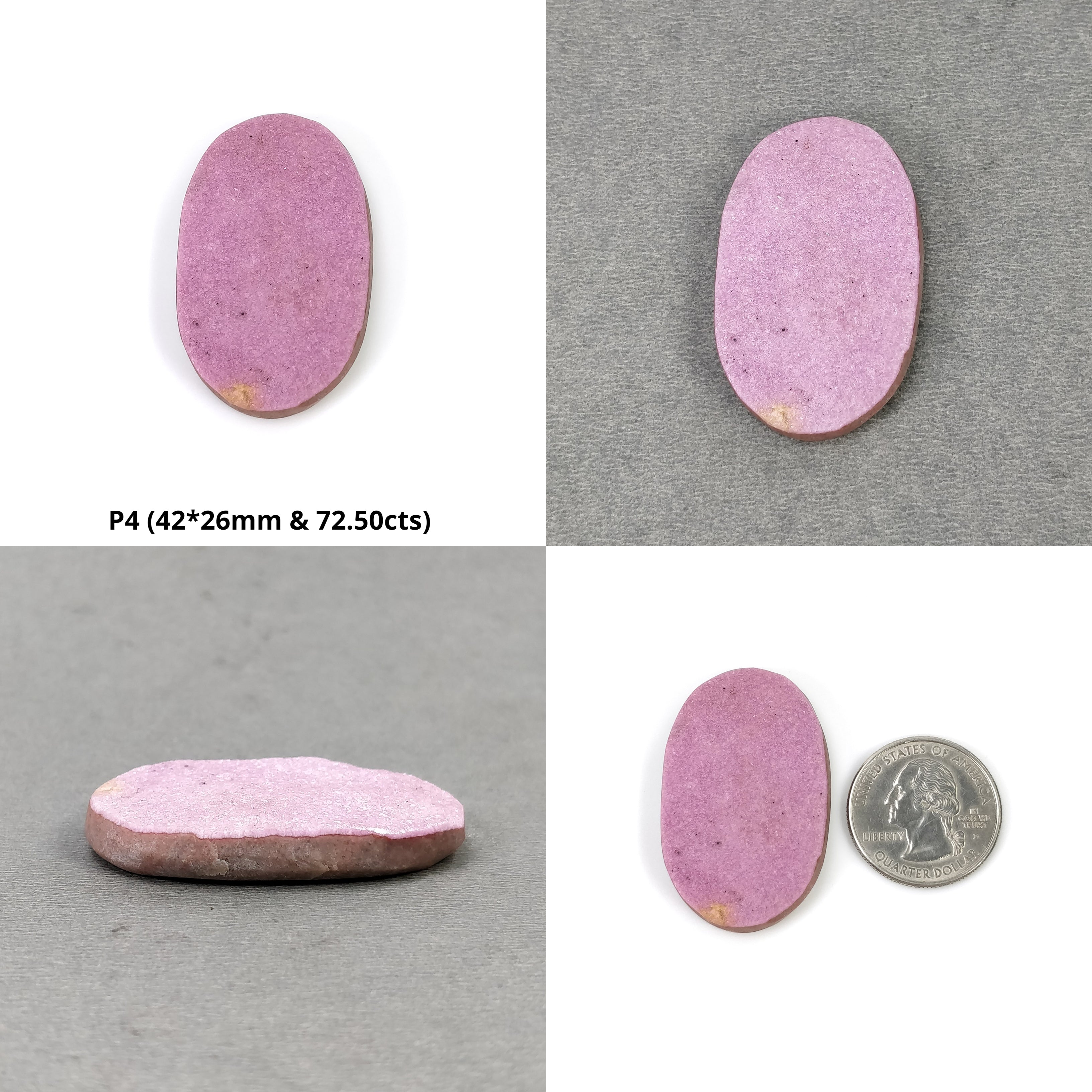 Natural Untreated Rare Pink & Green Druzy Gemstone Pear & Oval Shape (24x18mm & 42x33mm) - Unique Handmade Jewelry Making Supplies for Necklaces, Earrings & DIY Crafts