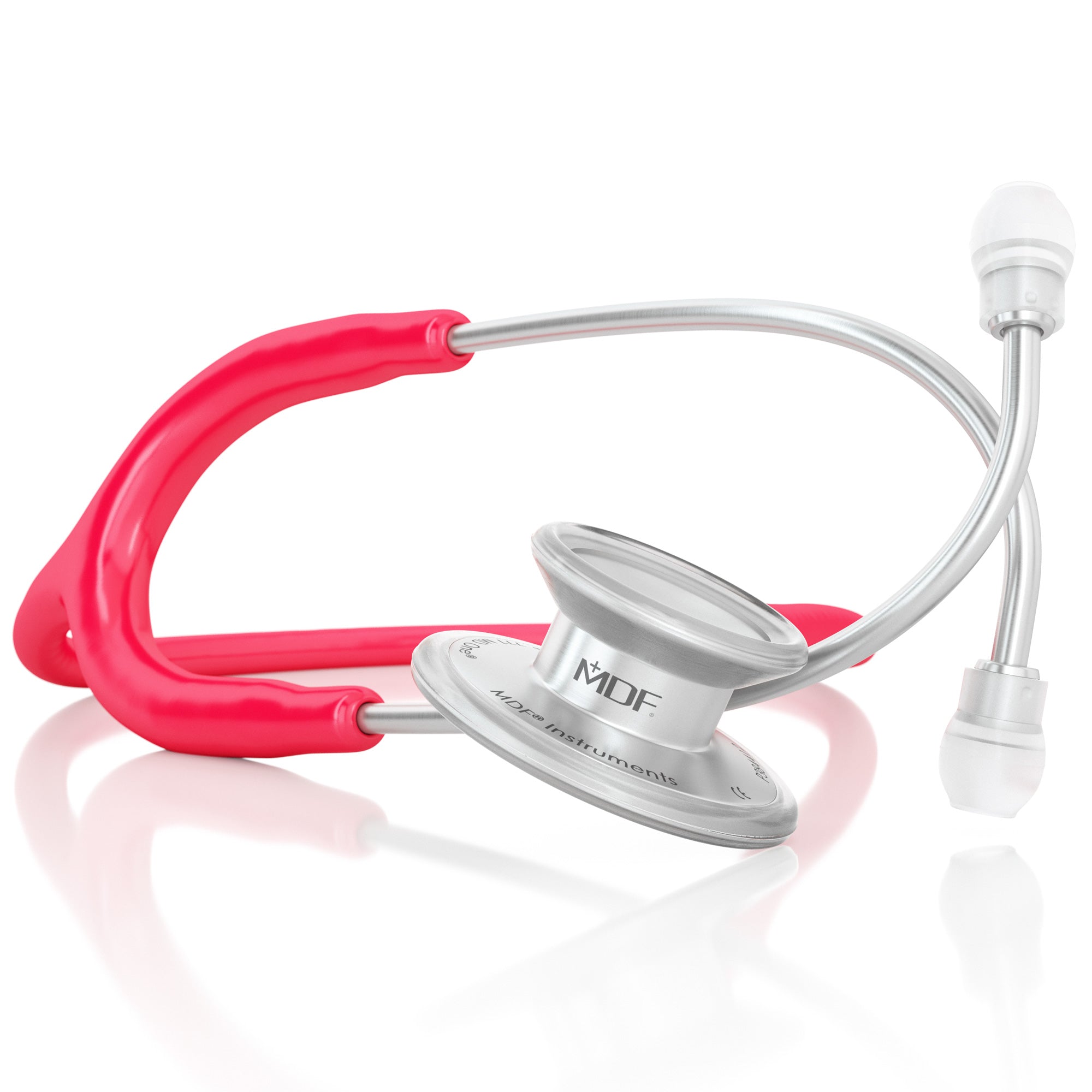 MD One® Premium Adult Stethoscope - Raspberry Color - Ideal for Medical Professionals, Nursing Students & Home Health Care Use