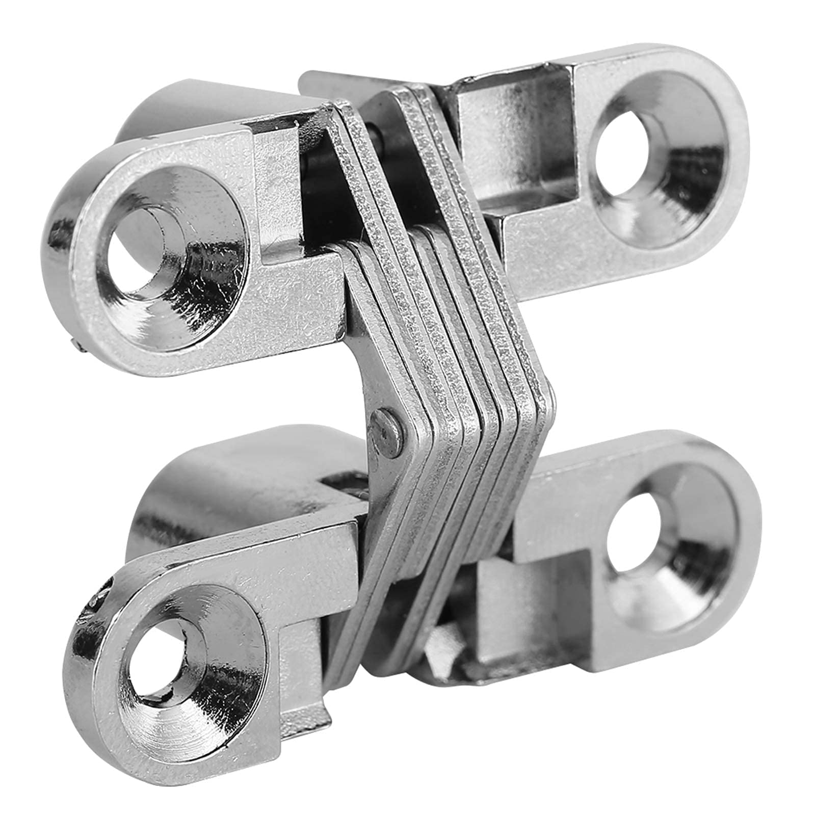 Stainless Steel 180 Degree Invisible Hidden Hinge - Frameless Concealed Door Hinge for Wooden Box, Cabinet, Front Door | Perfect for Modern Furniture, Home Improvement & DIY Projects