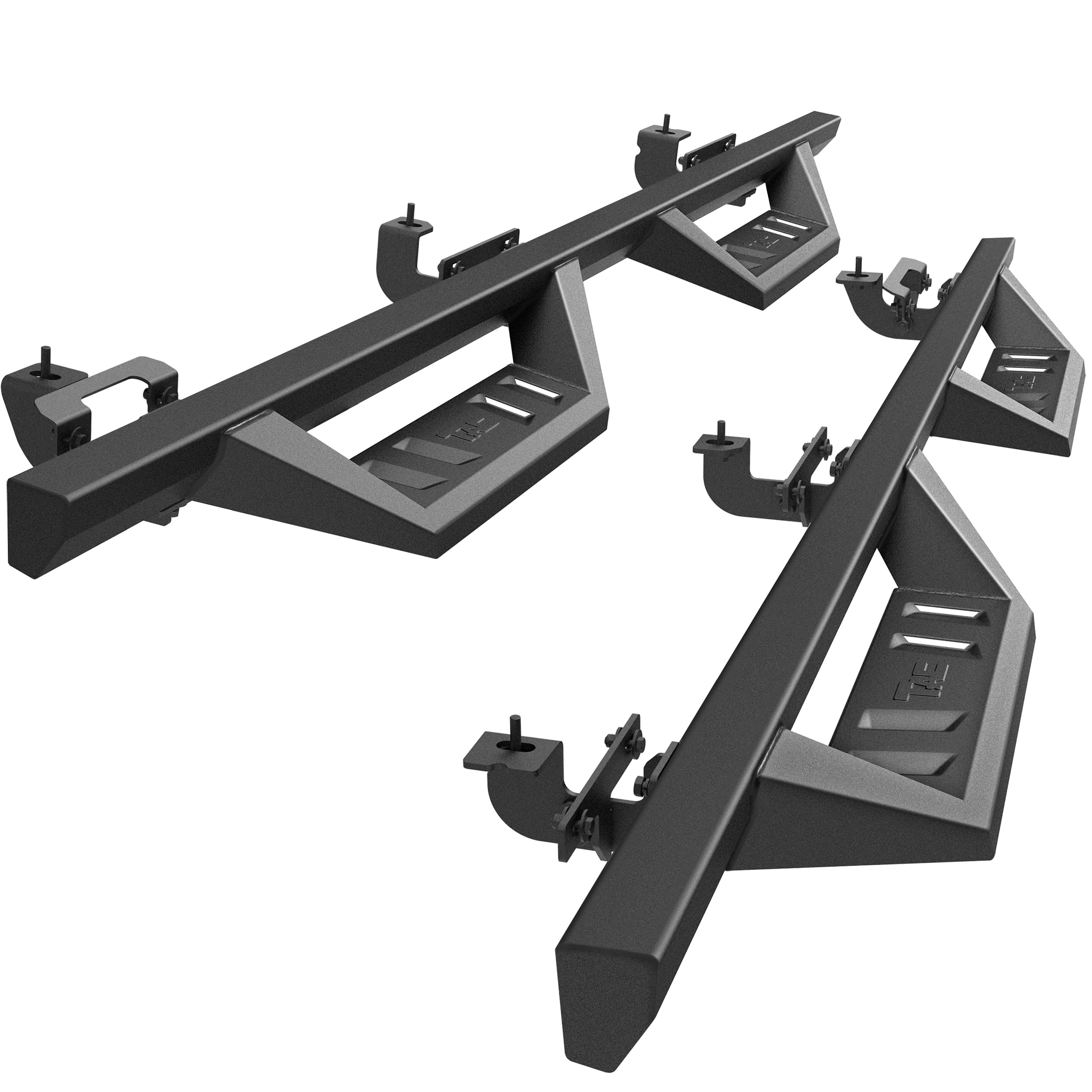 TAC Sidewinder Running Boards for Jeep Wrangler JL 4 Door - Black Off-Road Steps for 2018-2025 Models | Perfect for Off-Roading & Daily Use