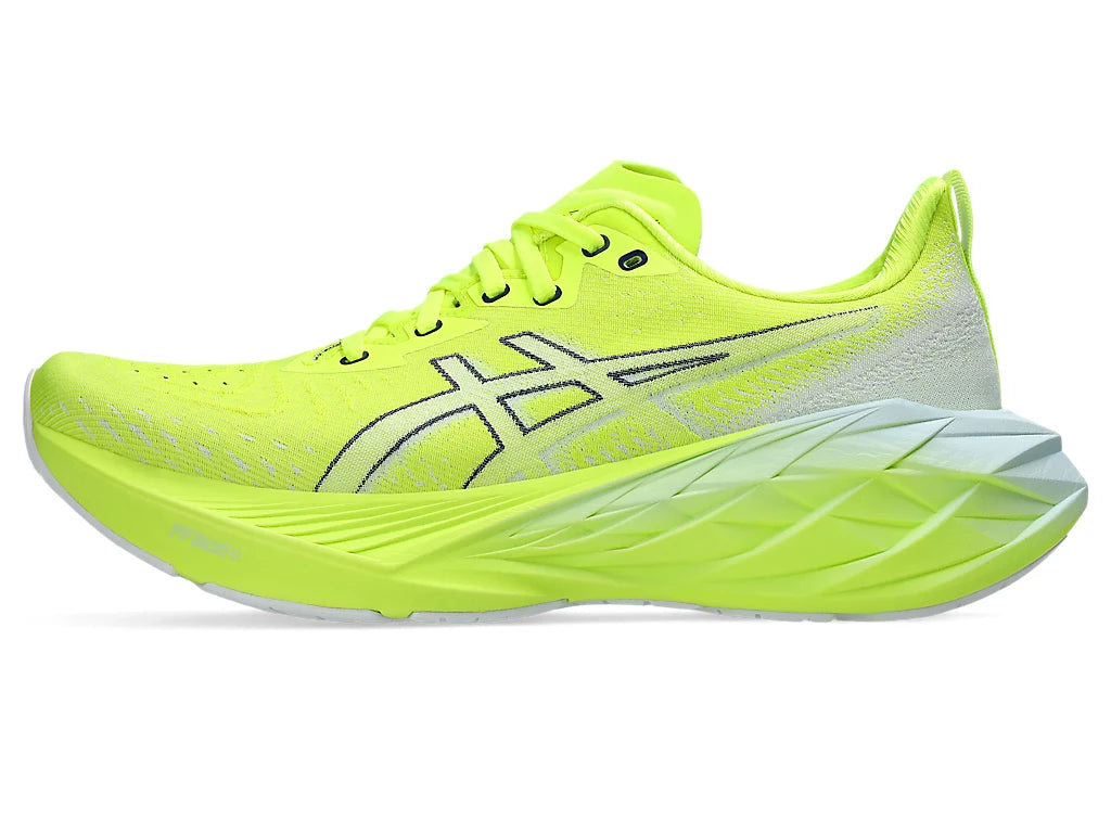 ASICS Men's NOVABLAST 4 Running Shoes - Safety Yellow/Cool Grey | Lightweight Cushioned Sneakers for Jogging, Gym & Daily Wear