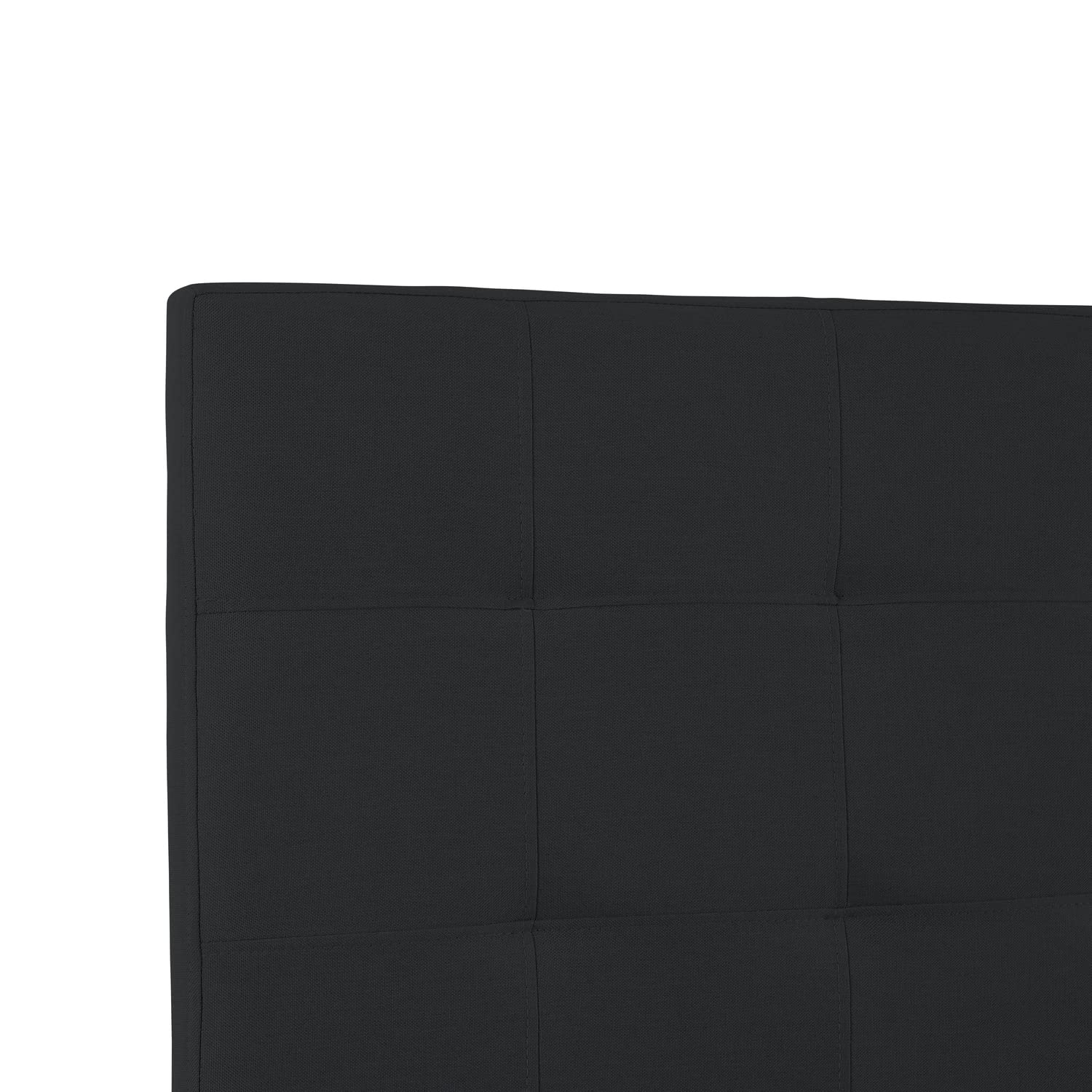 Jessenia Upholstered Tufted Queen Size Headboard - 12 Adjustable Positions, Wall Mounted Linen Fabric Bed Backboard (Black) | Perfect for Modern Bedrooms, Guest Rooms & Apartment Decor