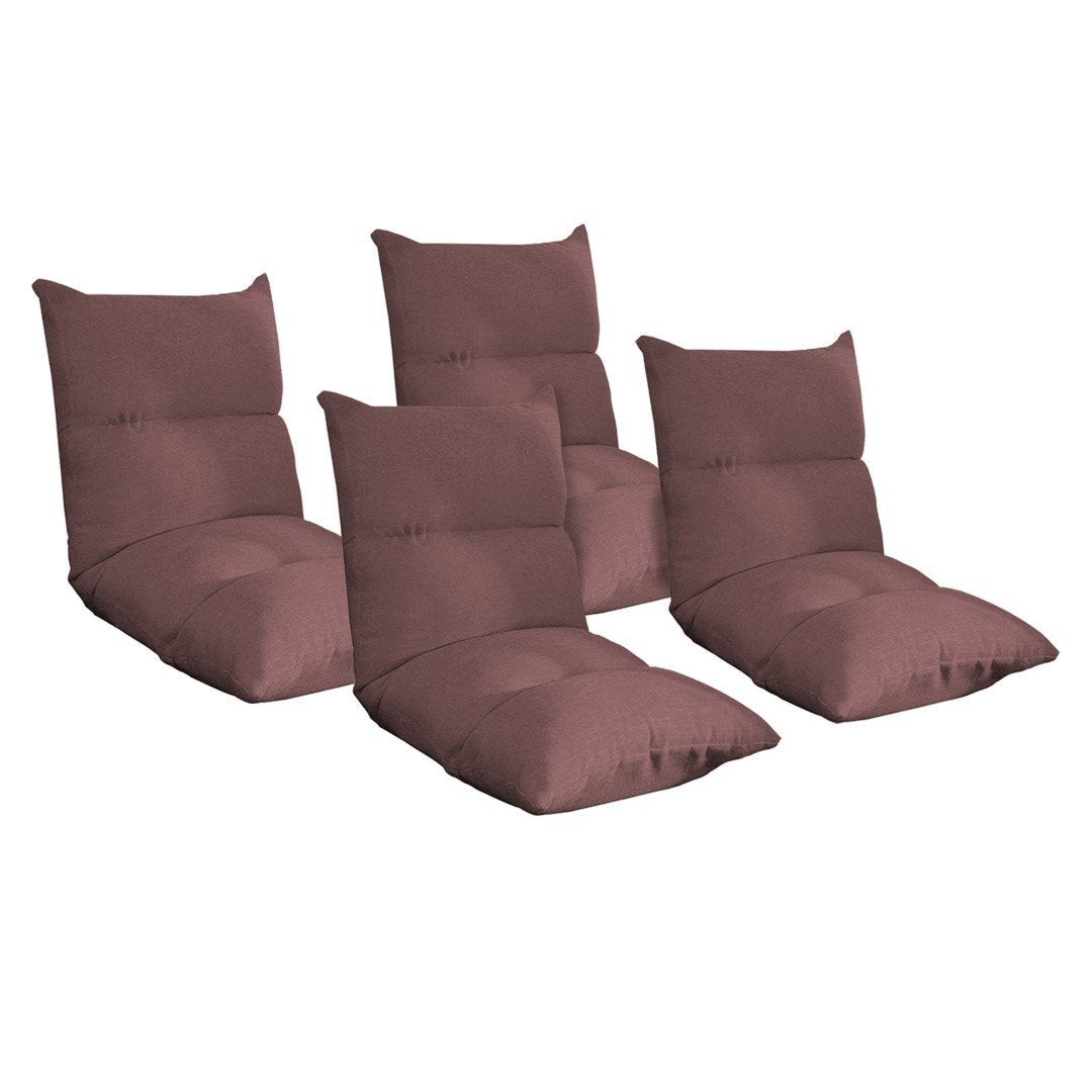 4X Adjustable Lounge Floor Recliner - Foldable Lazy Sofa Bed & Gaming Chair for Living Room, Bedroom, Coffee Shop Relaxation