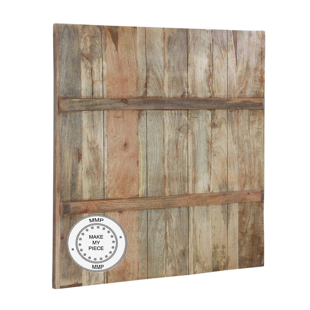 Hand Carved Indian Wooden Bedhead Panel - Natural Teak Wood Headboard for Bedroom Decor - Perfect for Boho, Rustic, and Ethnic Style Home Interiors