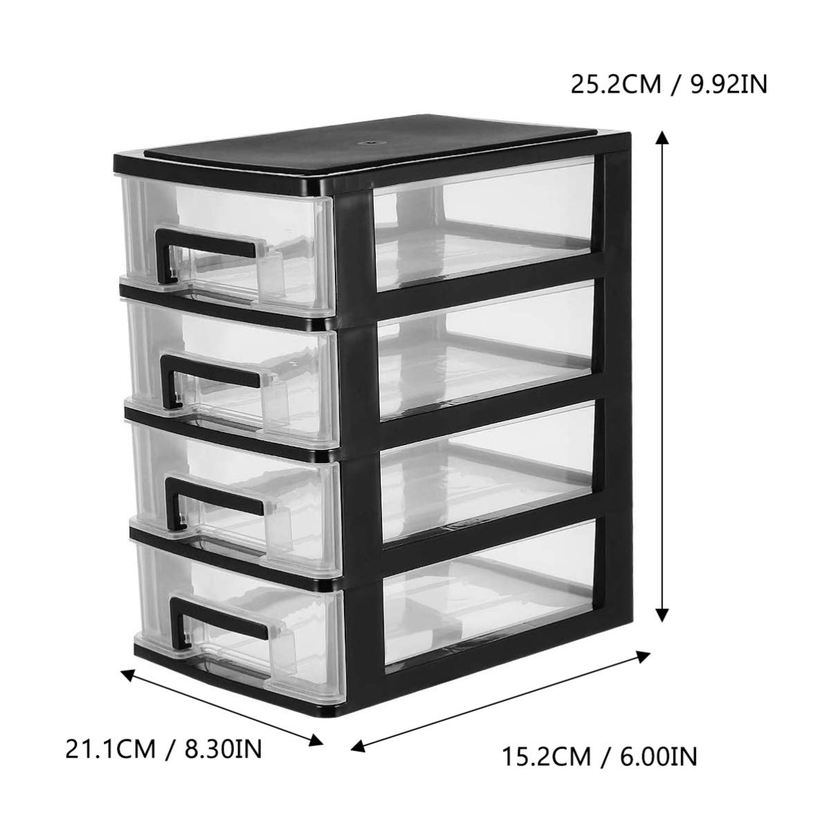 4-Layer Plastic Storage Drawer Organizer - Portable Closet Cabinet with Multi-Function Bins | Perfect for Bedroom, Bathroom, Office & Kids Room Organization