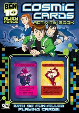 Ben 10 Alien Force Cosmic Cards Activity Book for Kids - Stickers, Games & Coloring Pages | Perfect for Birthday Gifts, Travel Entertainment & Creative Play