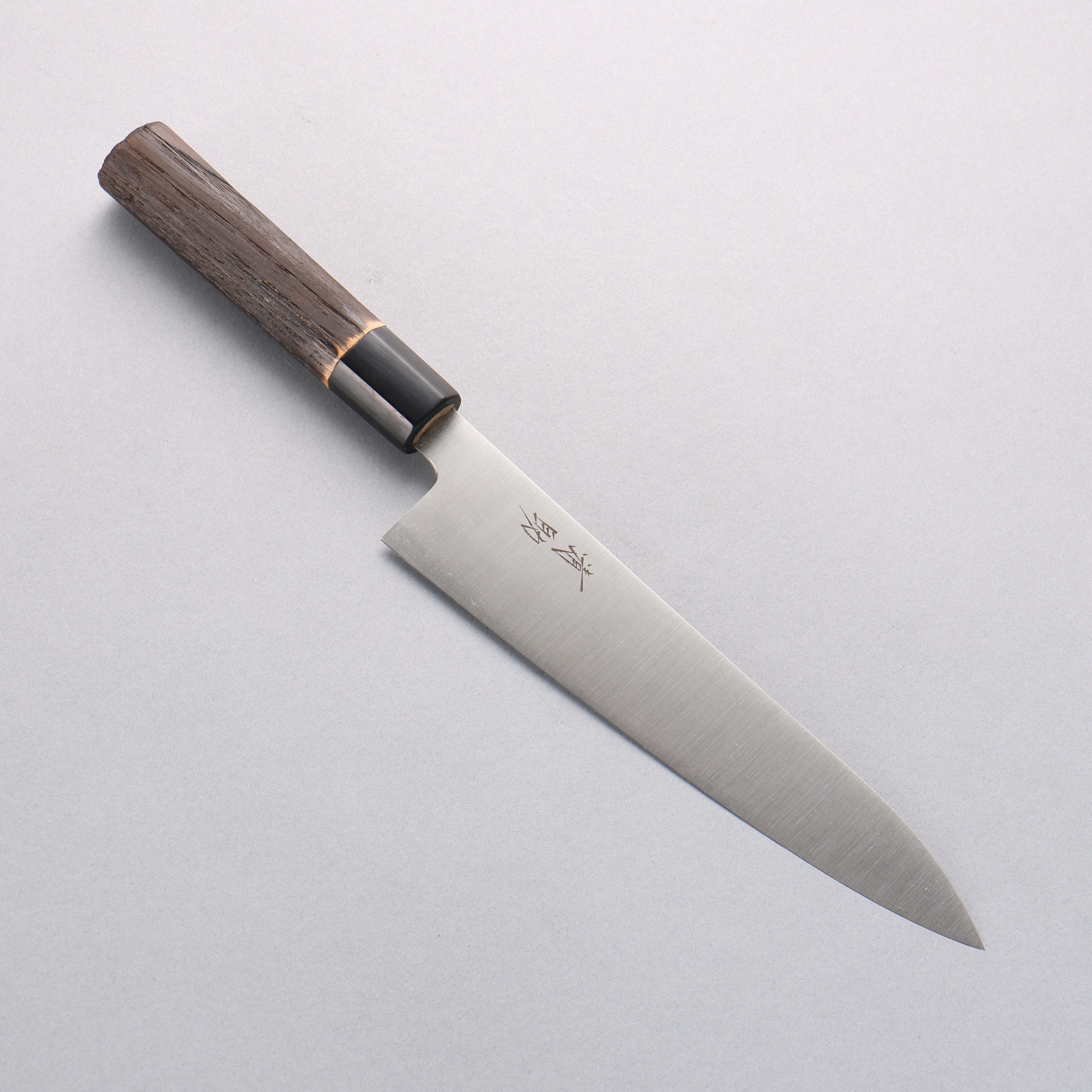 Premium Seisuke Swedish Steel Gyuto Knife 210mm - High-Carbon Stainless Steel Blade with Burned Chestnut Wood Handle - Perfect for Professional Chefs & Home Cooking, Slicing, Dicing & Chopping