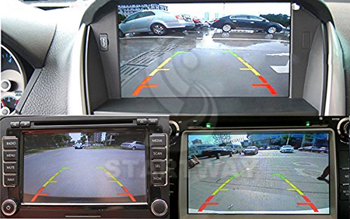 Toyota RAV4 RAV-4 RAV4 2006-2012 Rear View Backup Camera with 8 LED Lights - Direct Plug-in Parking Camera for Vanguard - Perfect for Nighttime Parking and Tight Spaces