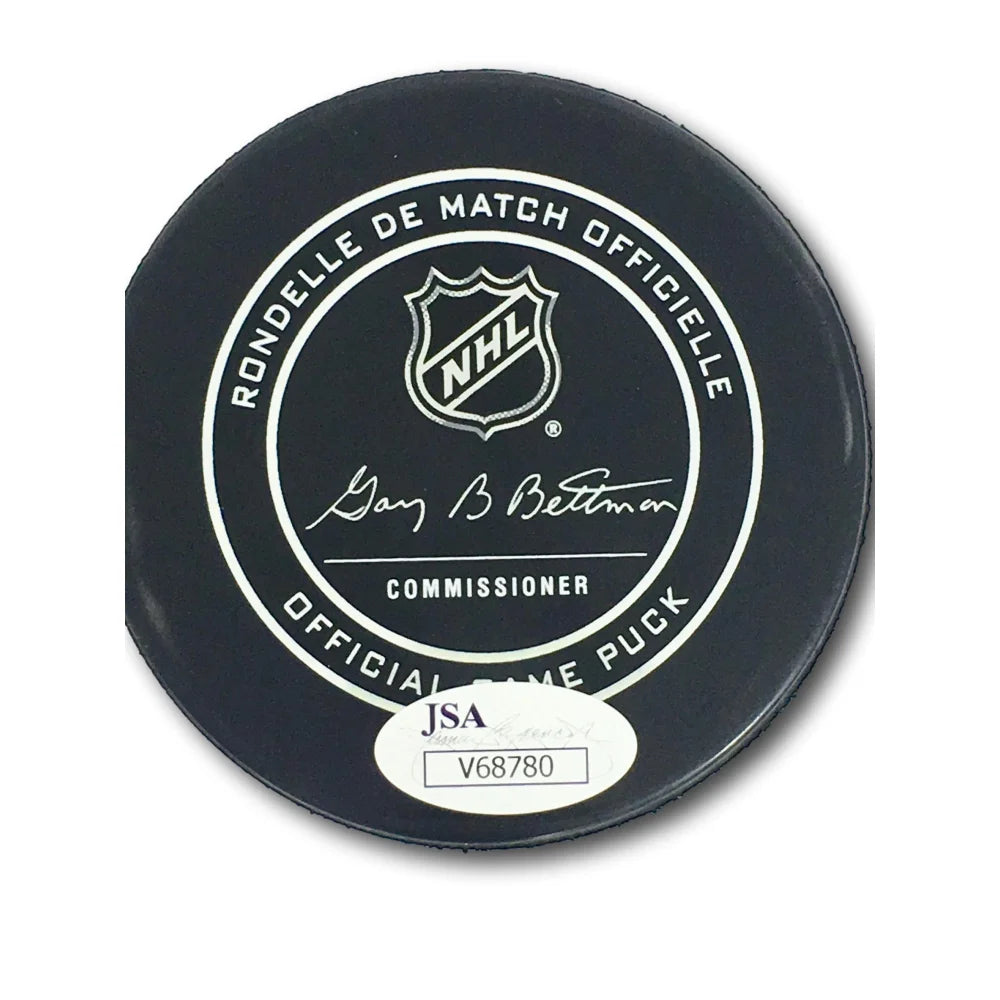 Authentic Cody Glass Signed Vegas Golden Knights Puck with Inscription, Case & JSA COA - VGK Autographed Hockey Collectible - Perfect for Fans, Memorabilia Displays & Sports Gifts