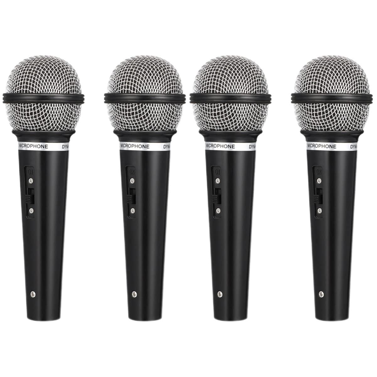 NUOBESTY 2 Pack Kids Toy Microphones - Pretend Play Singing Microphone Set for Children, Realistic Simulation Microphone Toys for Boys & Girls - Perfect for Karaoke, Birthday Parties & Role Play Games