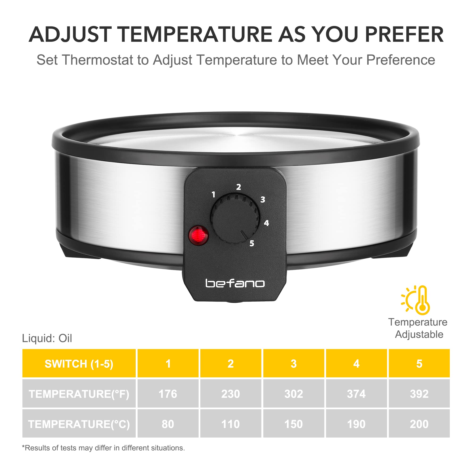 Premium Stainless Steel Fondue Pot Set with Temperature Control - 2-Quart Non-Stick Electric Fondue Maker with 6 Forks, 6 Cups & Stand - Perfect for Chocolate, Cheese, Caramel & Marshmallows - Ideal for Valentine's Day, Parties & Family Gatherings
