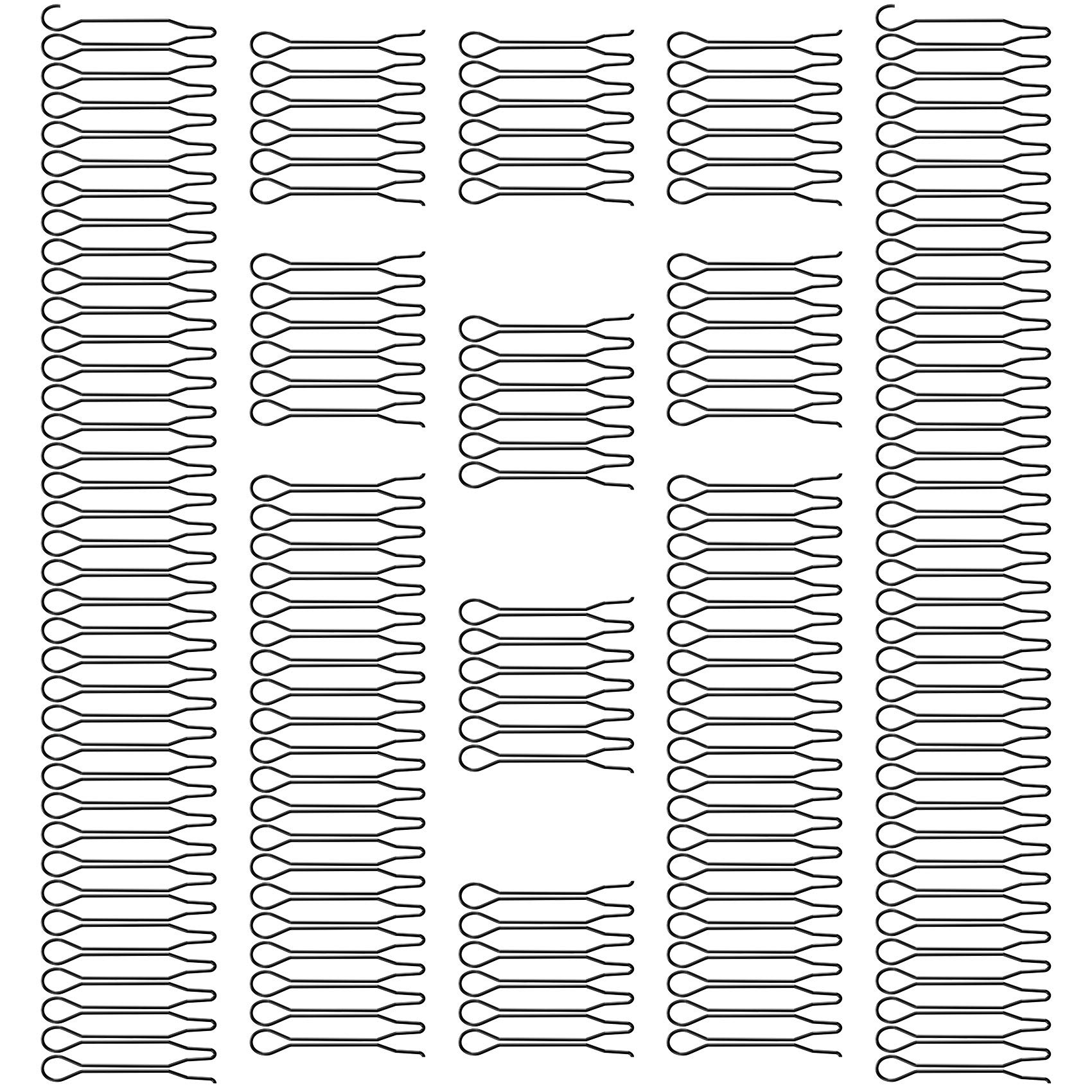 ANCIRS 12 Pack U-Shape Hair Finishing Combs - Hair Styling Accessories for Women & Girls - Perfect for Updos, Ponytails & Braids (Black)
