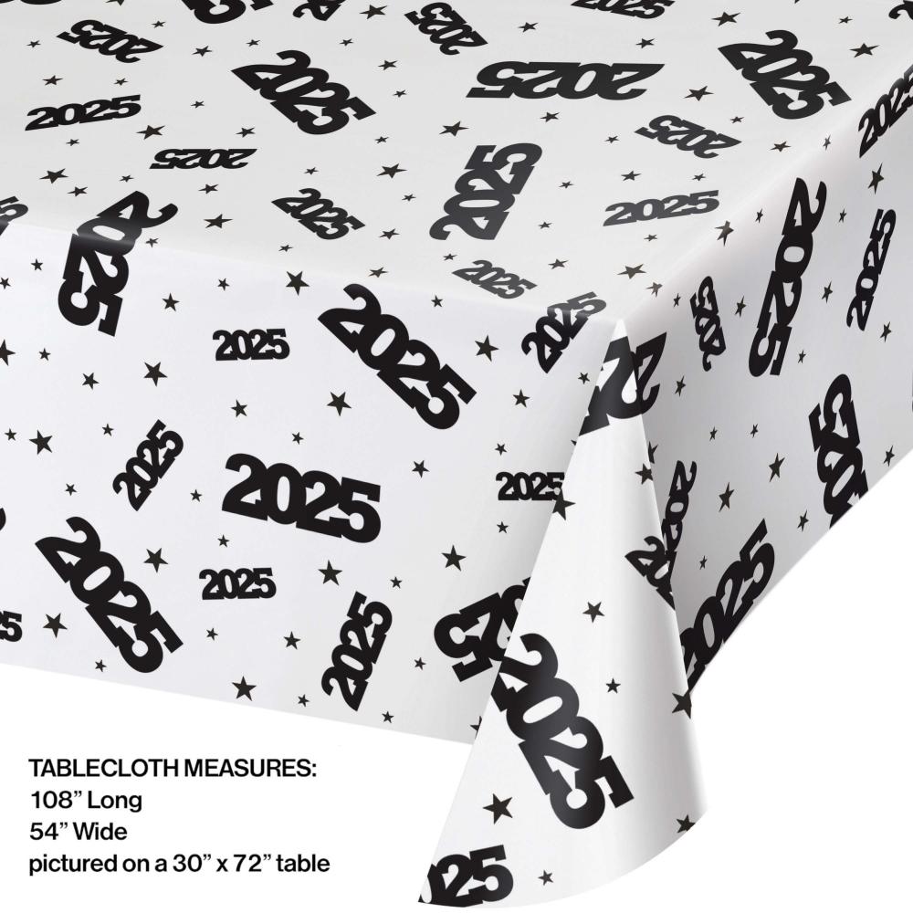 2025 Clear Plastic Table Cover - Waterproof & Disposable - Perfect for Parties, Picnics & Events (60