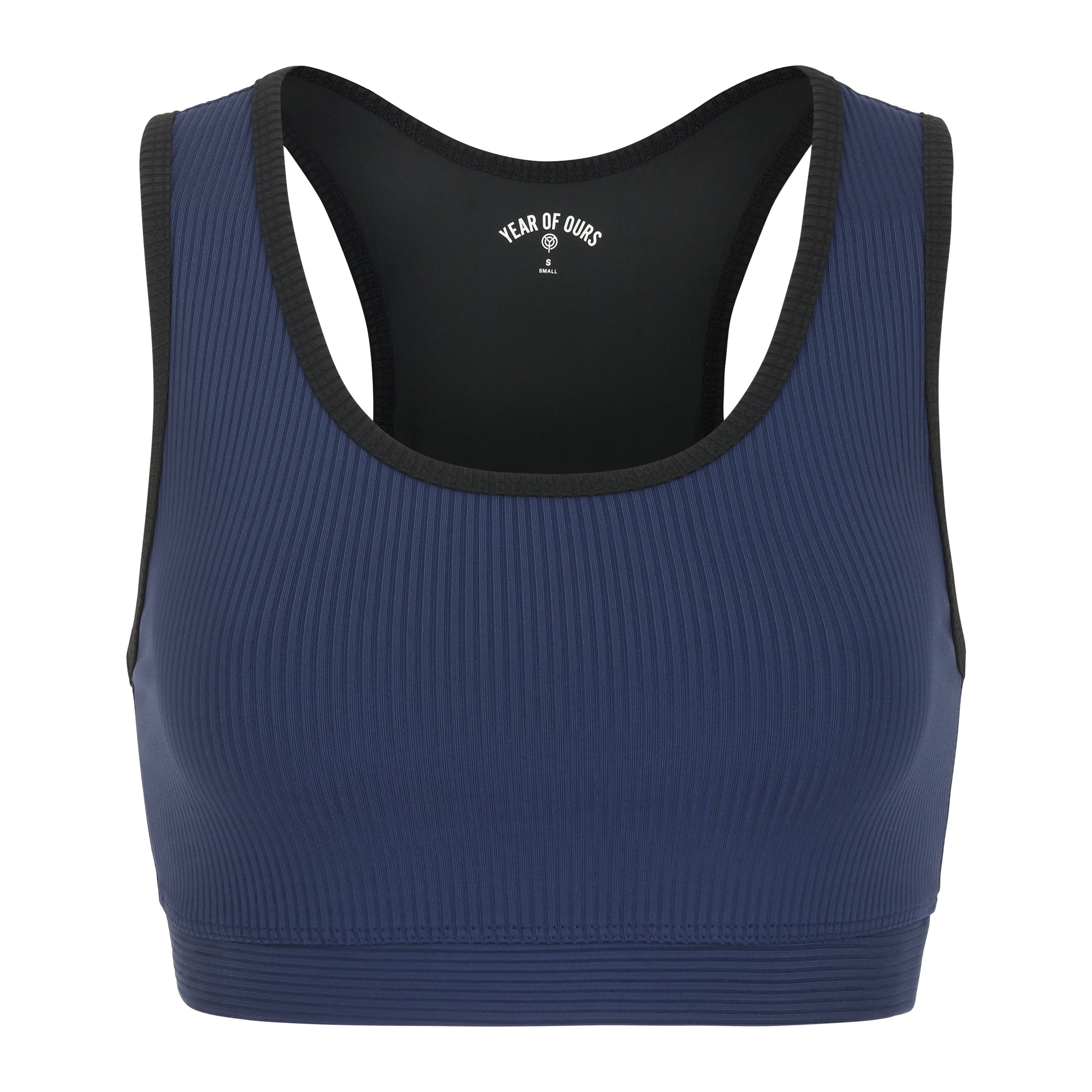 Year Of Ours Ribbed Two Tone Sports Bra - High Support Workout Top for Yoga, Running & Gym | Women's Athletic Wear