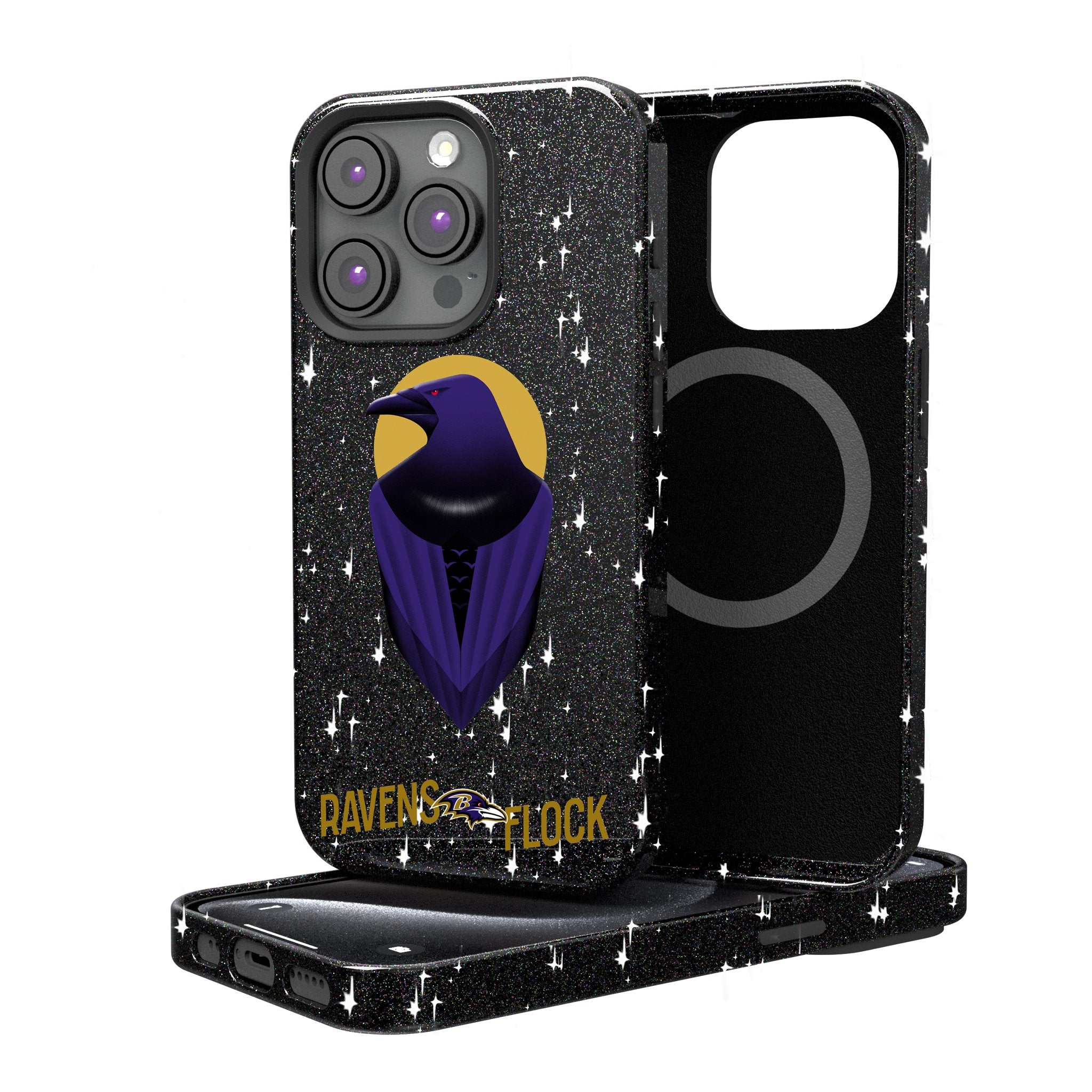 Baltimore Ravens 2024 Limited Edition Sparkling Rhinestone Phone Case - Protective Cover for iPhone & Samsung - Perfect for Game Day & Ravens Fans