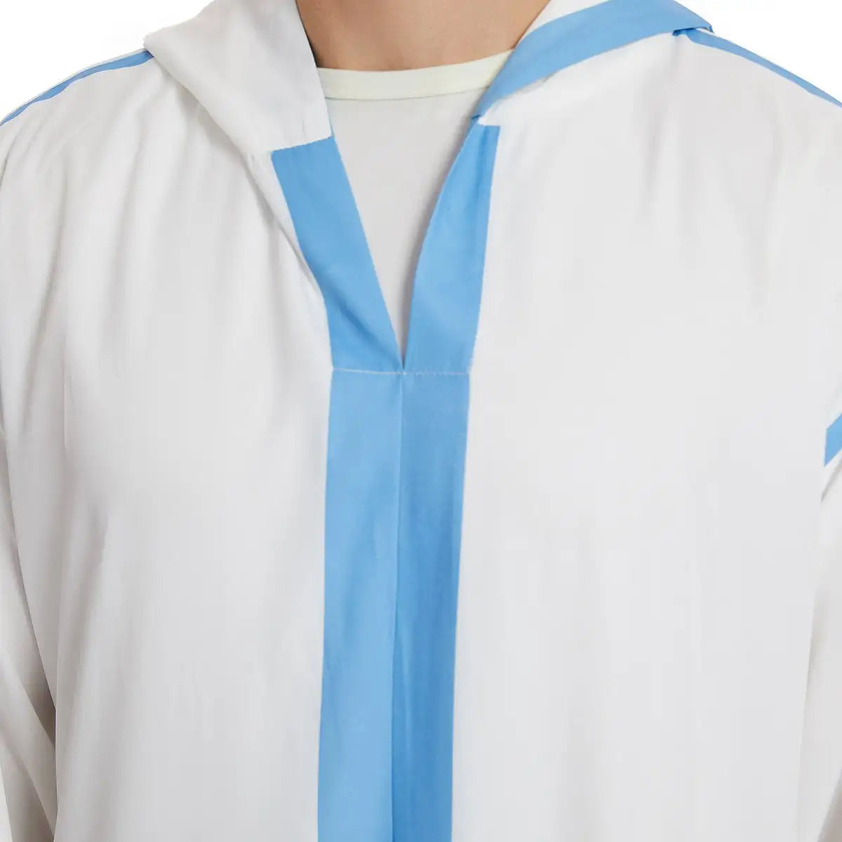 Premium Middle Eastern Arab Men's Hooded Thobe - Traditional Islamic Long Robe for Prayer, Eid & Special Occasions