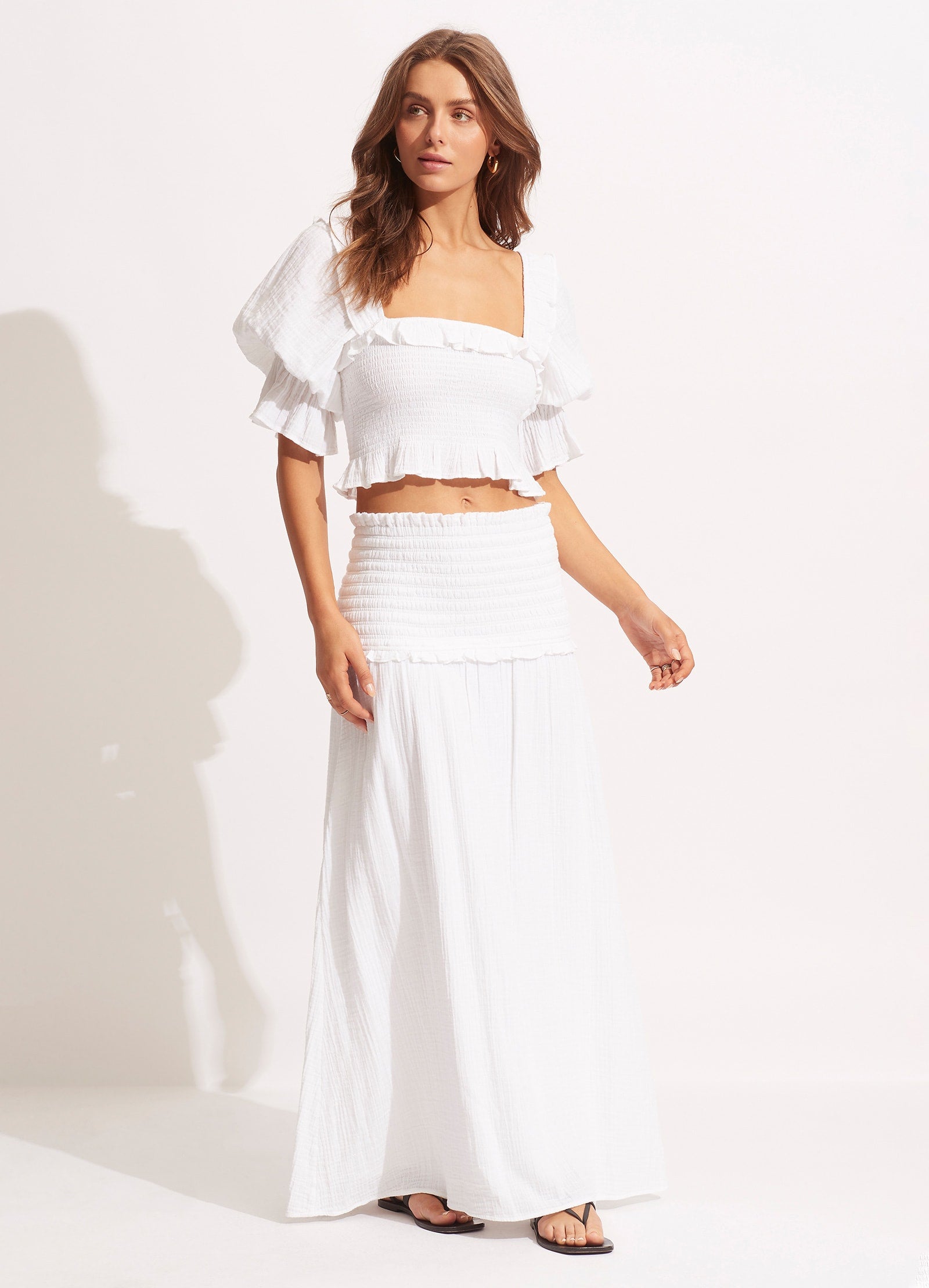 Elegant White Strapless Dress & Skirt Set - Perfect for Weddings, Parties & Special Occasions