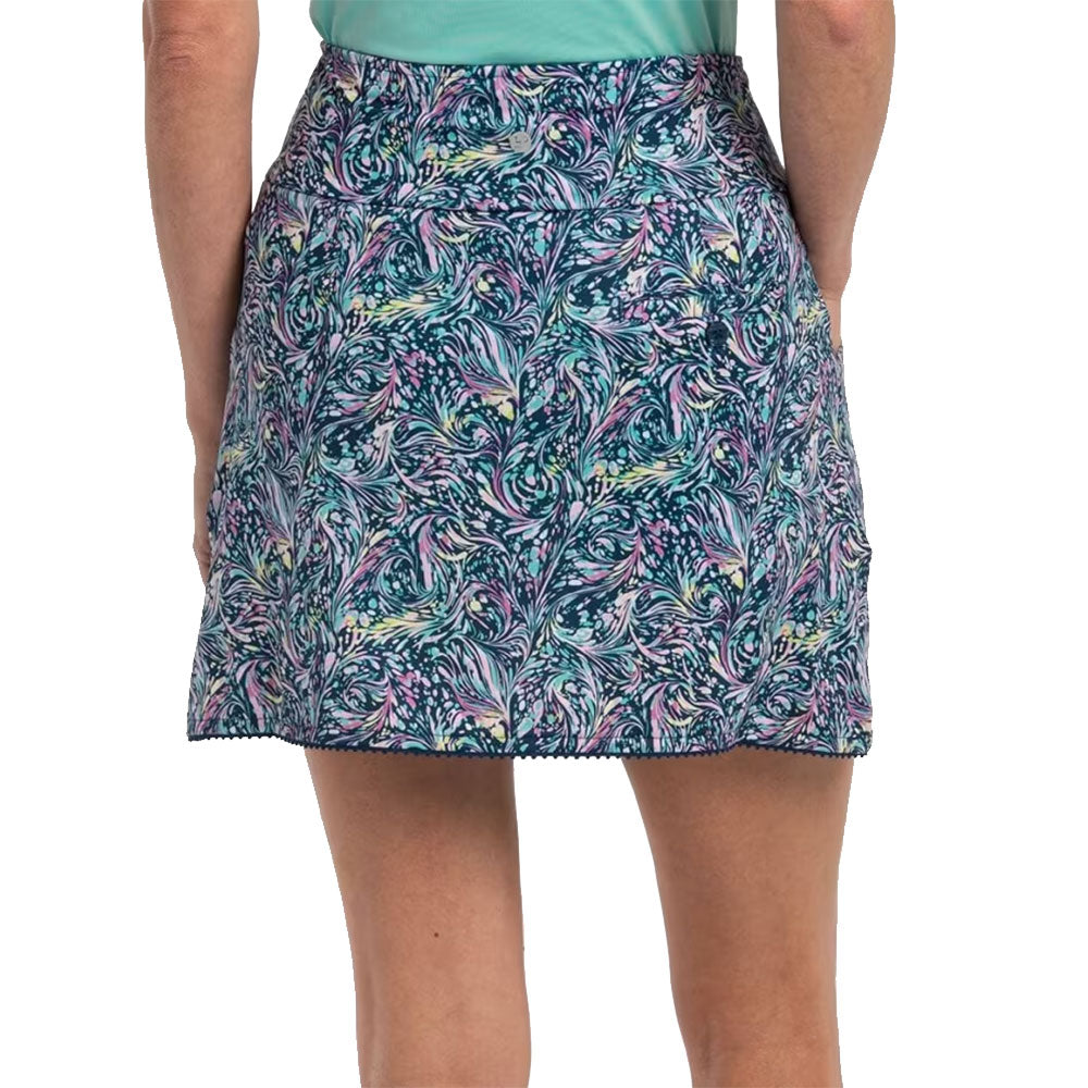 EP New York Paisley 16.5 Inch Women's Golf Skort - Stylish & Comfortable Golf Skirt with Shorts for Women - Perfect for Golf, Tennis & Casual Wear