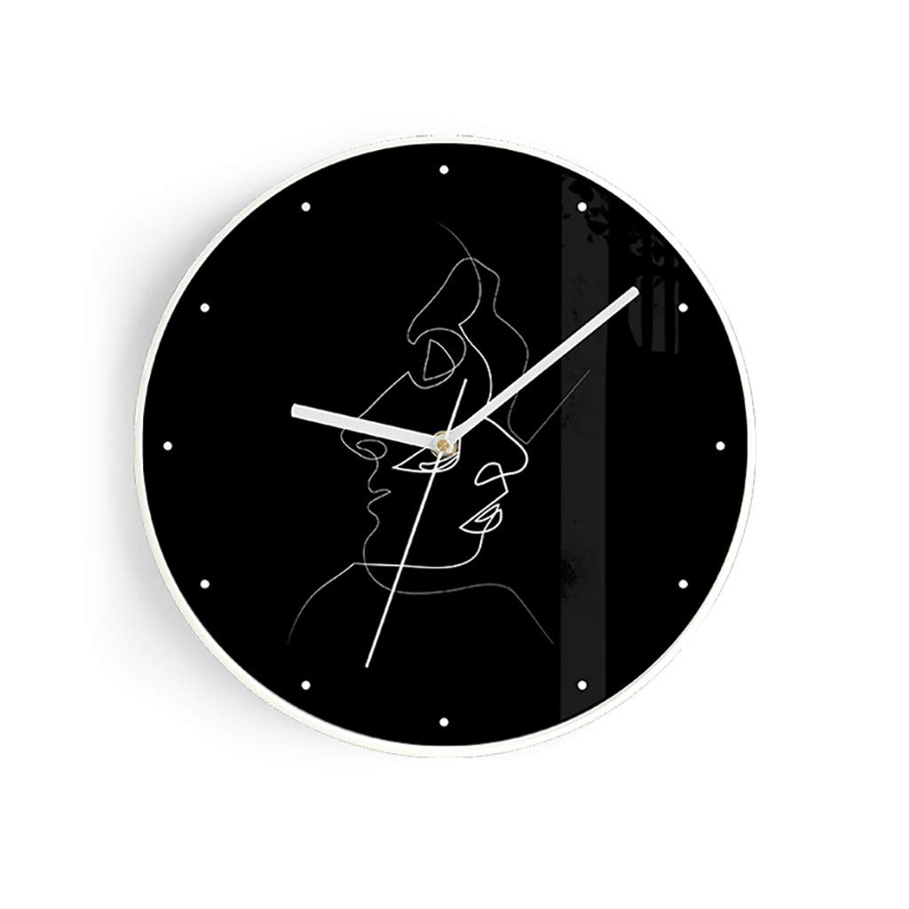 12 Inch Modern Silent Wall Clock - Battery Operated Non-Ticking Unique Design for Home, Kitchen & Living Room Decor | Perfect for Bedroom, Office & Gift Giving (30cm, Color D)