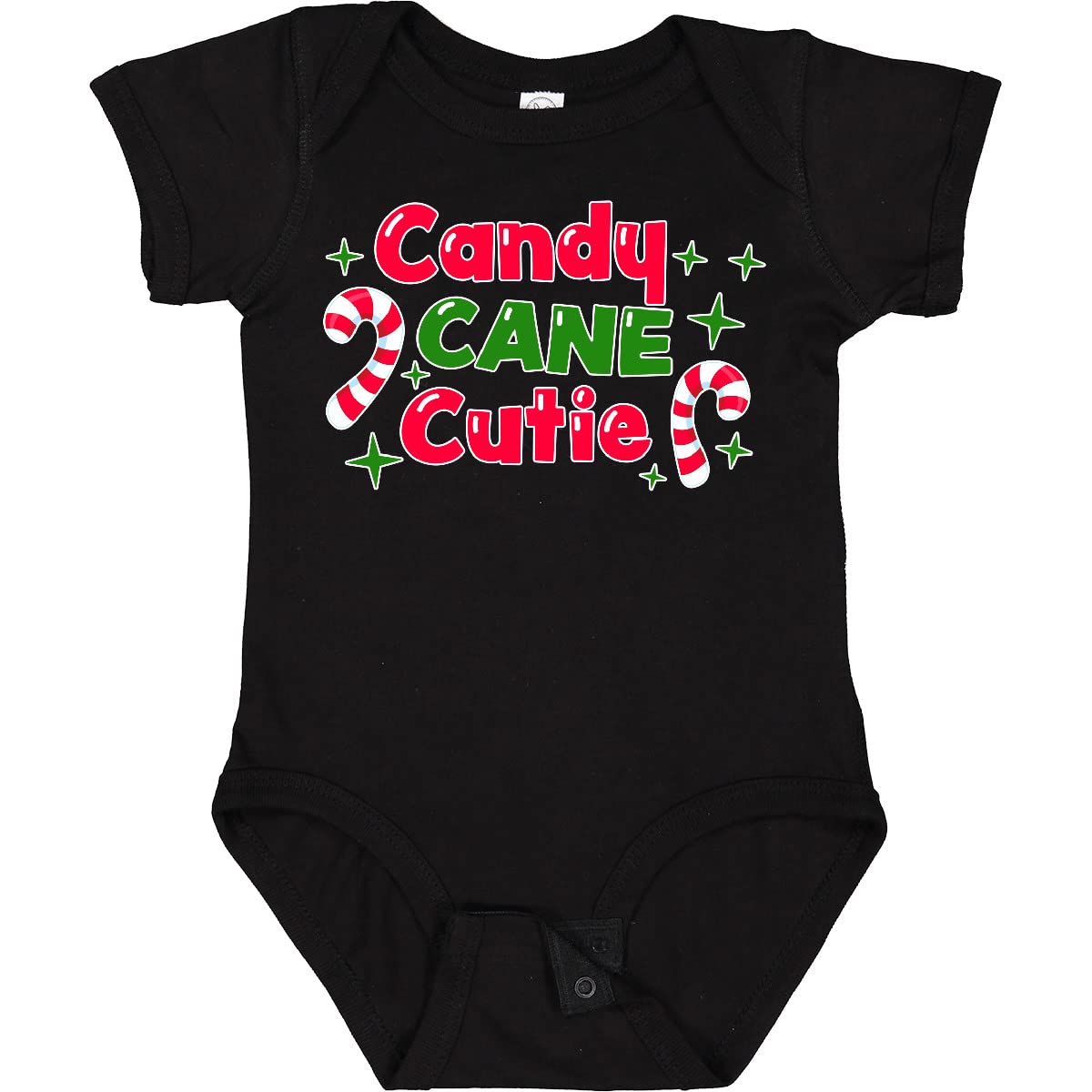 Inktastic Christmas Candy Cane Cutie Baby Bodysuit - Adorable Holiday Outfit for Infants & Toddlers - Perfect for Christmas Photos, Family Gatherings & Festive Celebrations