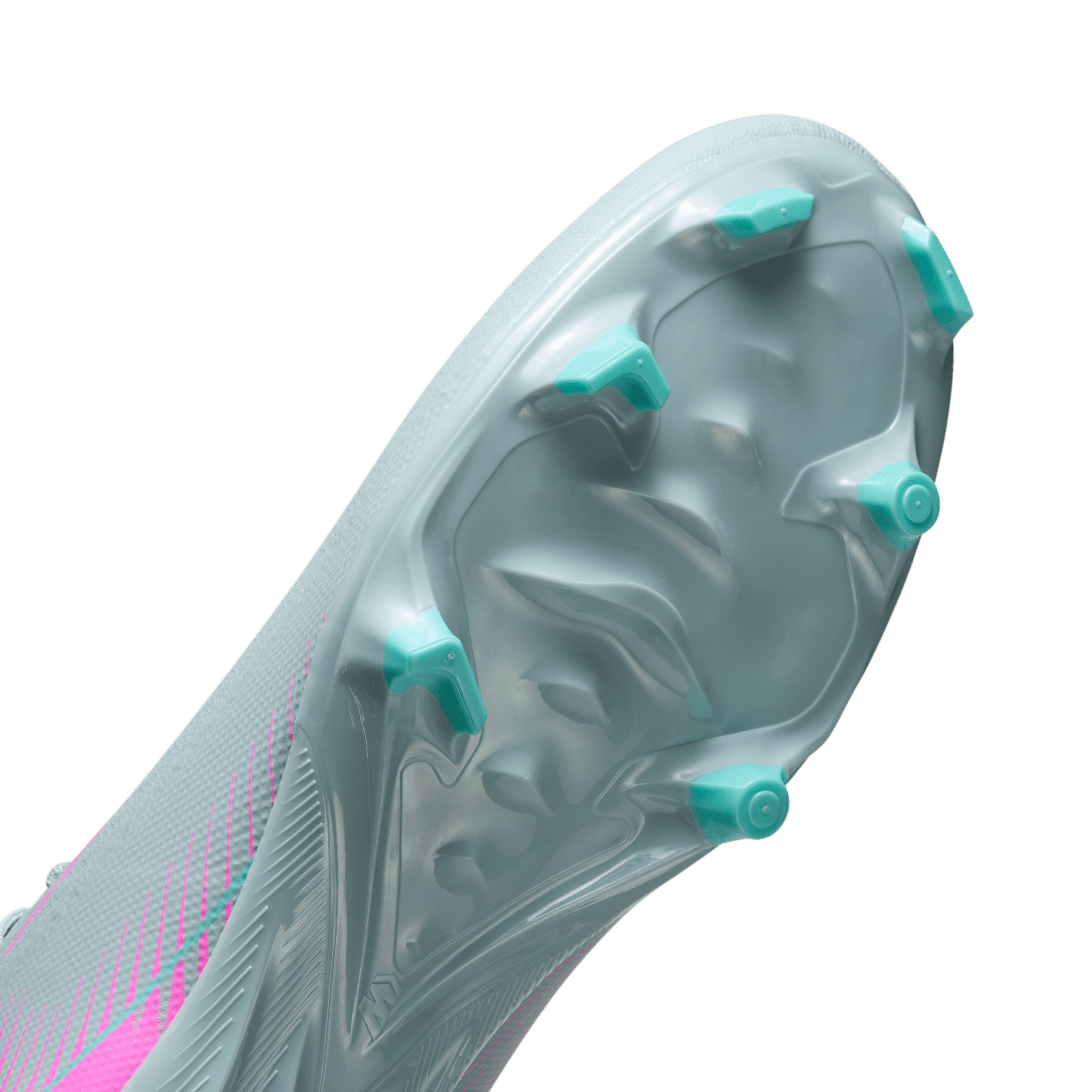 Nike Mercurial Superfly 10 Academy FG/MG Soccer Cleats for Men - Lightweight Football Shoes with Dynamic Fit (Ocean Cube/Pink Blast) - Perfect for Turf & Artificial Grass Training Sessions