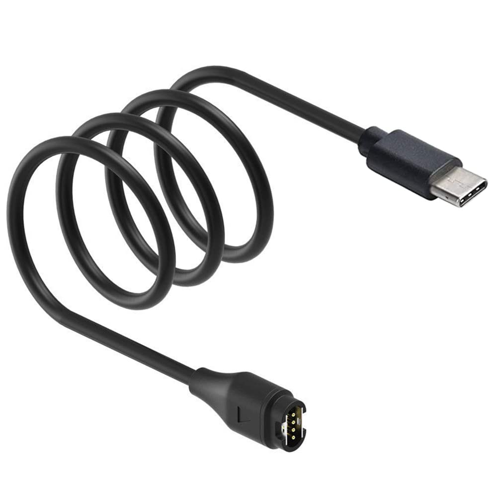 Premium USB C Charger for Garmin Watch - 2 Pack Fast Charging Cable Compatible with Fenix 7/6/5, Forerunner 965/945/245/45, Instinct & More - 3.3FT Sync & Charge Cord - Perfect for Workouts, Travel & Daily Use