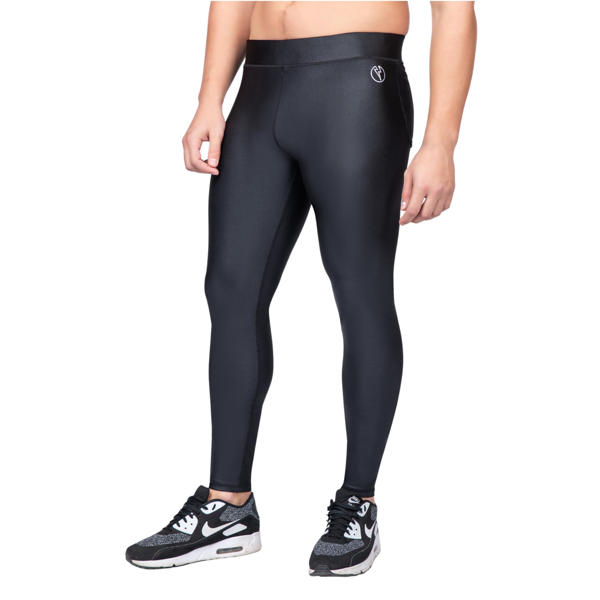 Premium Men's Compression Leggings - Kapow Meggings Supreme Range for Yoga, Gym & Running | Moisture-Wicking Sportswear with Pockets | Perfect for Workouts & Active Lifestyle