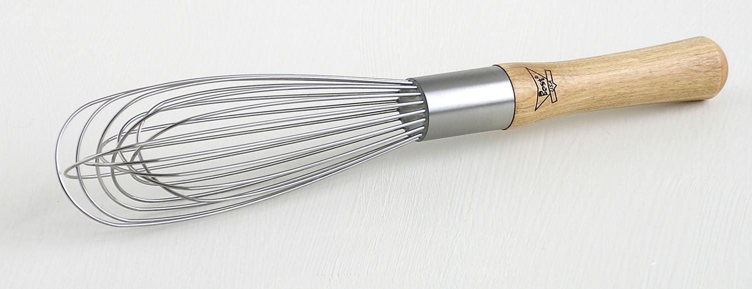 Premium Wooden Handle Whisk - Durable Stainless Steel Balloon Whisk for Baking, Cooking, and Mixing - Perfect for Eggs, Sauces, and Batters - Ideal for Home Chefs and Professional Bakers
