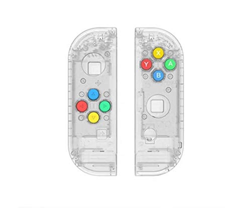 Transparent case+ colorful buttons.