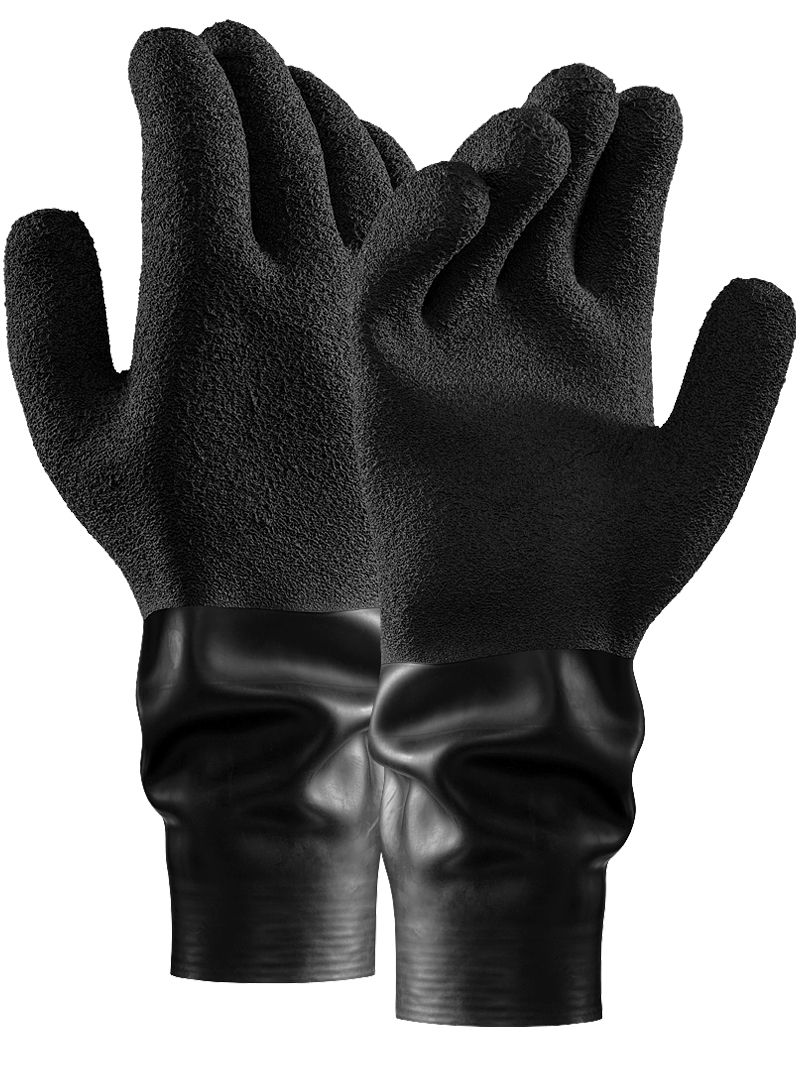 Waterproof Latex Long Dry Gloves for Cleaning, Dishwashing & Gardening - Heavy Duty Rubber Gloves for Women & Men, Extra Long Arm Protection (Pair) - Perfect for Household Chores, Car Washing & Outdoor Work
