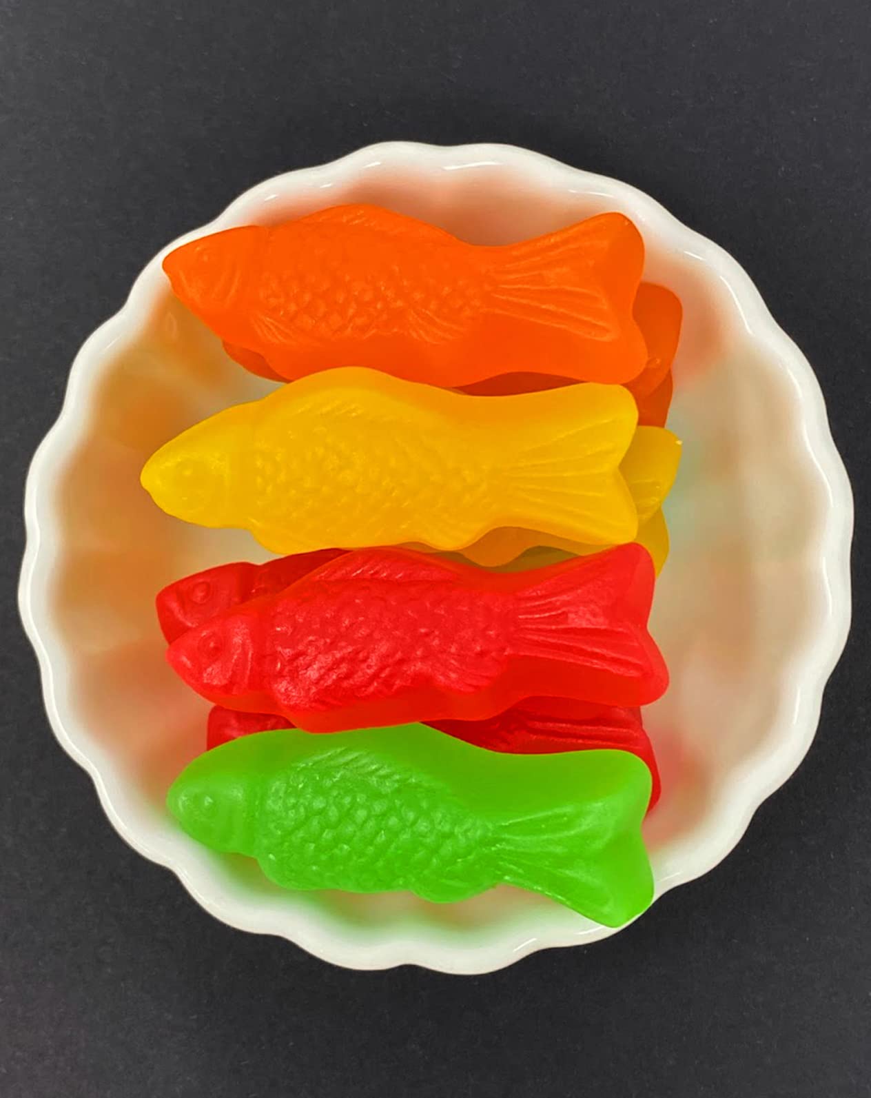 SweetGourmet Assorted Fruit Jelly Fish Candy - 1 Pound Bulk Gummy Candy for Parties, Halloween Treats & Movie Snacks
