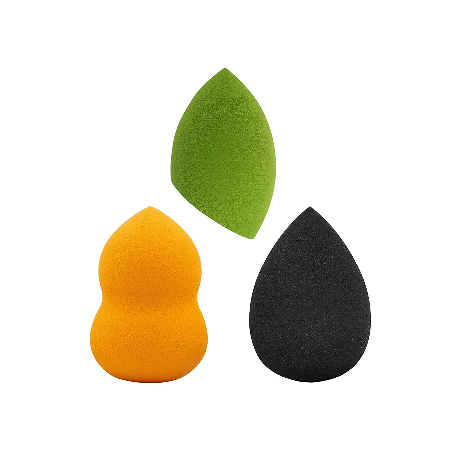 RKPM HOMES Professional Makeup Sponge Set - 3pcs Beauty Blender for Flawless Foundation, Cream & Powder Application | Soft Latex-Free Blending Sponge | Egg, Teardrop & Wedge Shapes | Multicolor Cosmetic Sponges for Liquid Makeup, Contouring & Baking | Perfect for Everyday Makeup & Professional Use