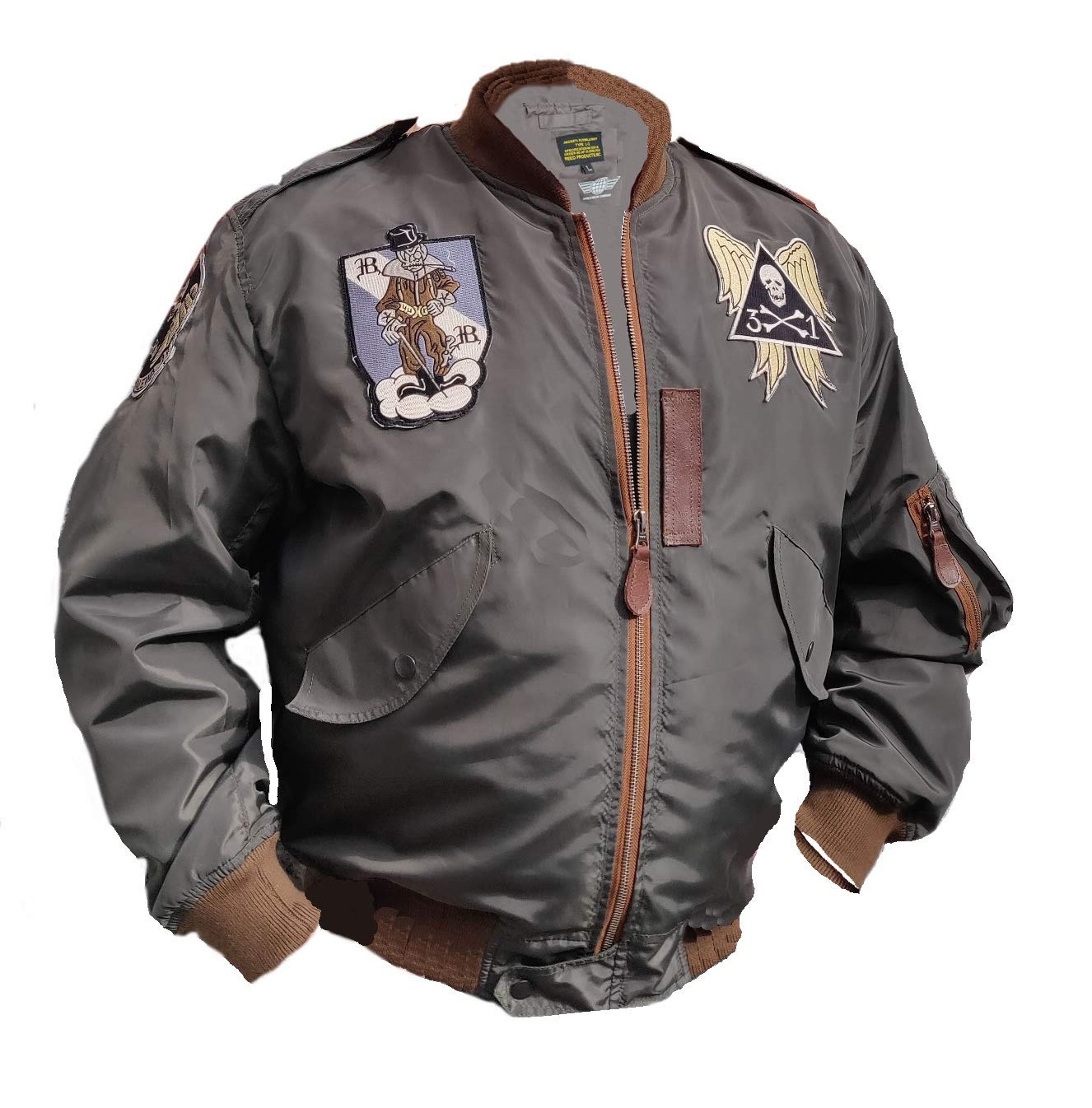 USAF L-2 Blackbird Nylon Bomber Jacket - MA-1 Flight Jacket for Men | Military Style Outerwear for Casual Wear & Aviation Enthusiasts