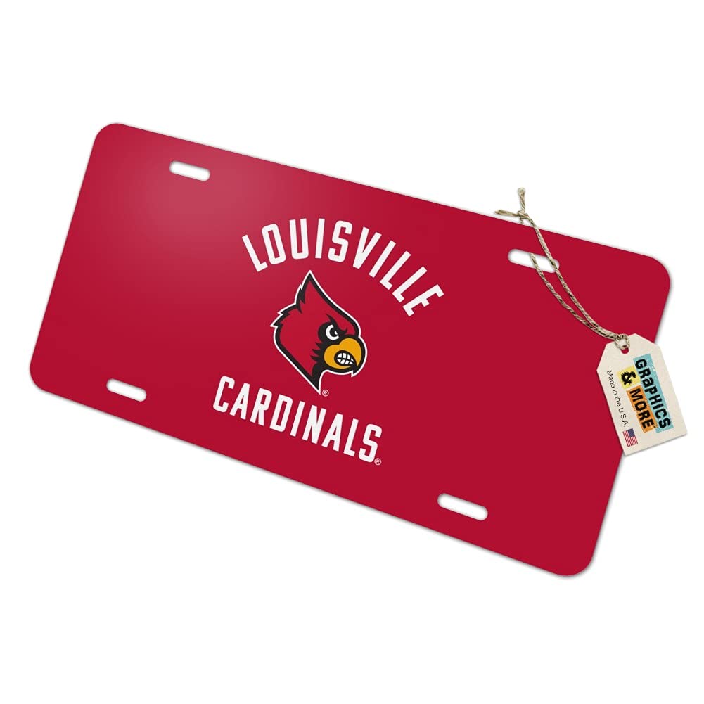 University of Louisville Cardinals Novelty Metal Vanity License Plate - Custom College Fan Gift for Cars, Dorms & Tailgating - Officially Licensed NCAA Decor