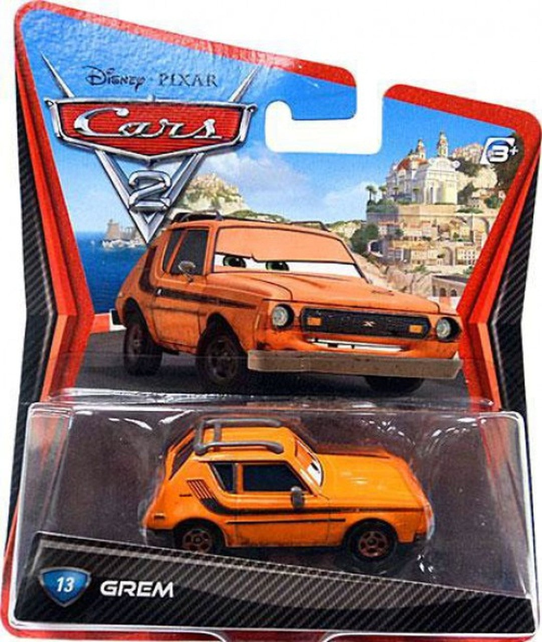 Disney Pixar CARS 2 Movie 1:55 Scale Die-Cast Grem #13 Toy Car - Perfect for Kids' Playtime, Collectors & Movie Fans
