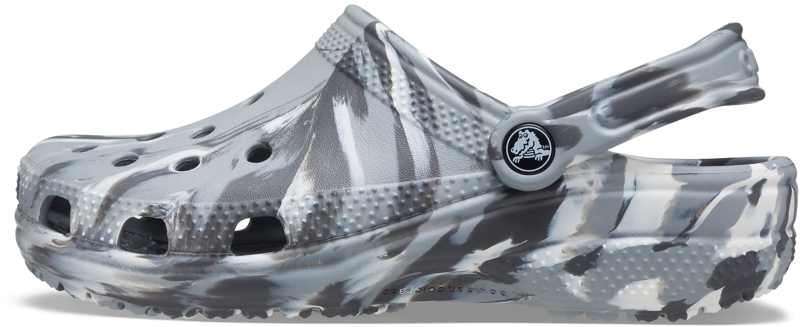 Crocs Unisex-Adult Marbled Clogs - Comfortable Slip-On Shoes for Men & Women | Perfect for Beach, Pool, Garden & Indoor Use