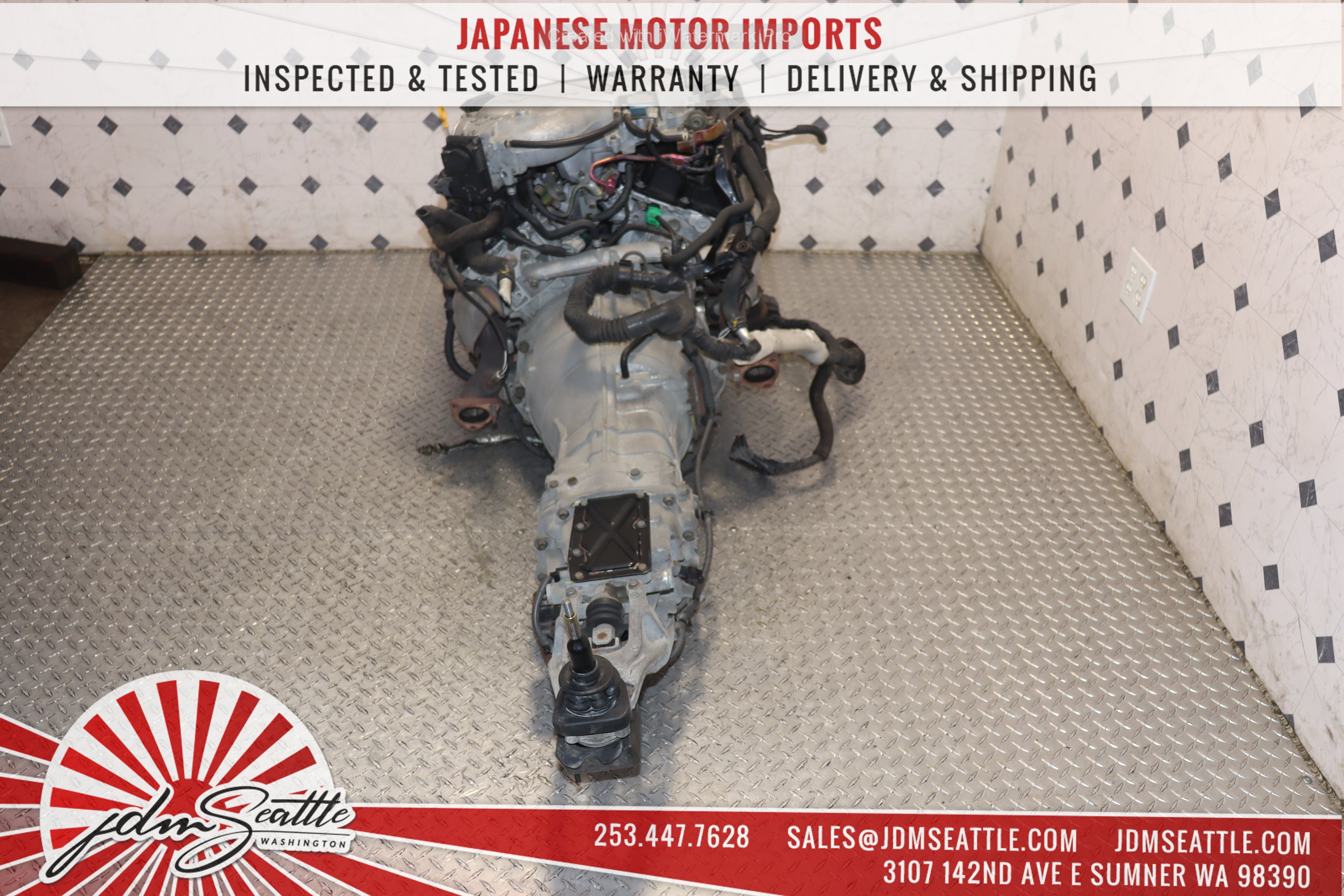 JDM VQ35DE 3.5L V6 Engine with 6-Speed Manual Transmission for 2003-2005 Infiniti G35 & Nissan 350Z - CD01 - Perfect for Performance Upgrades & Engine Replacement